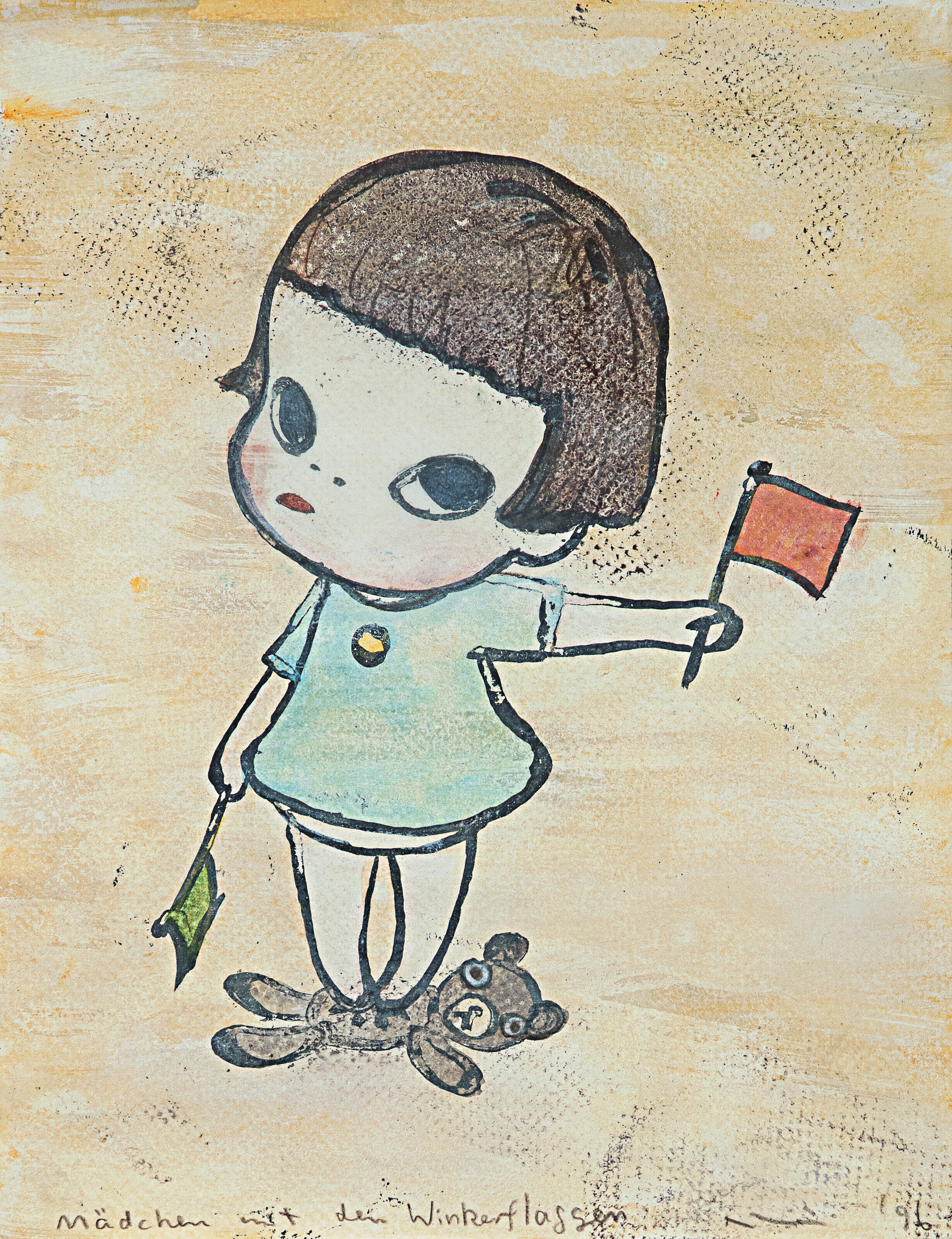 YOSHITOMO NARA (B. 1959), Mädchen mit den Winkerflaggen | Christie's