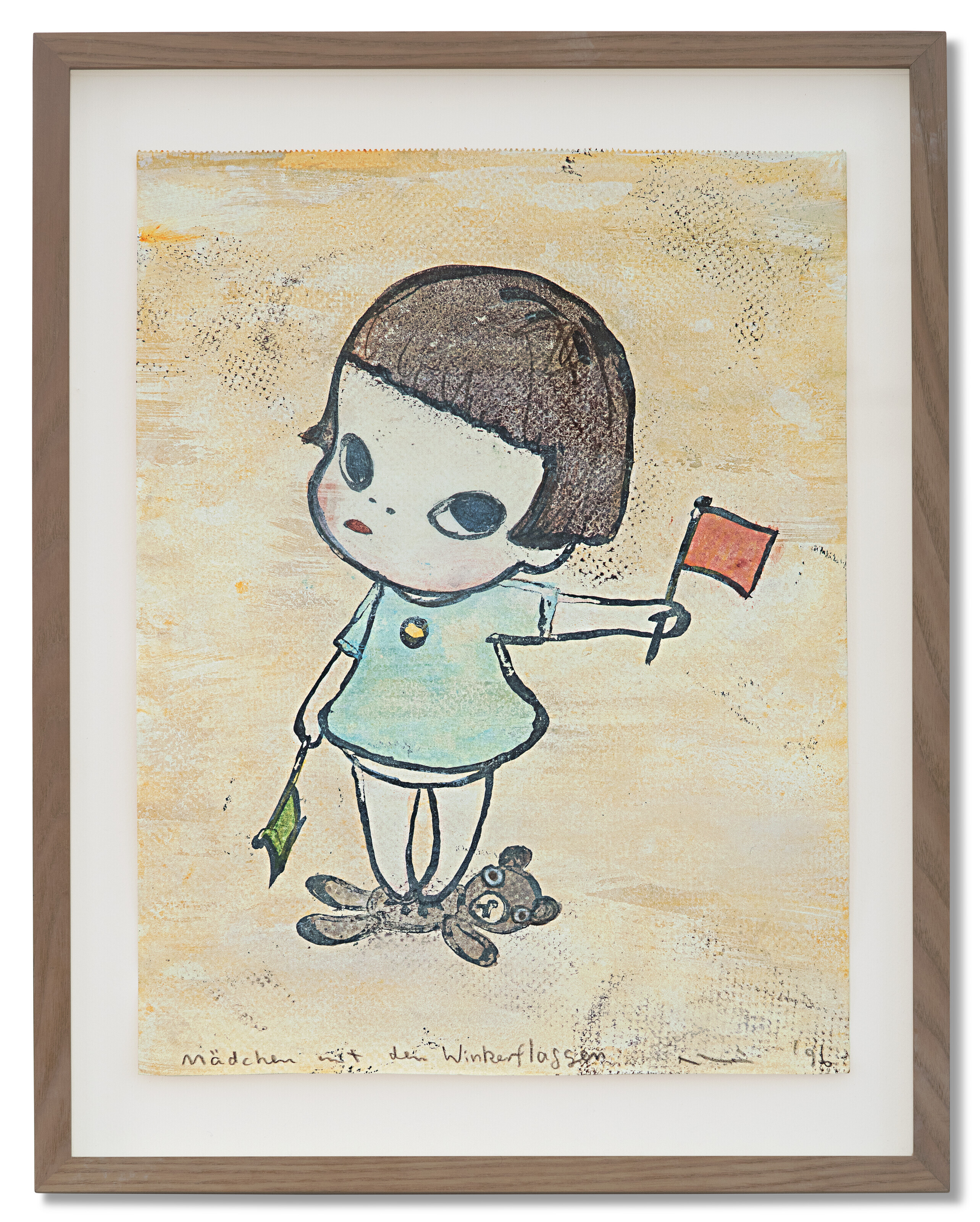 奈良美智 Mädchen mit den Winkerflaggen 2023_HGK_21553_0010_001(