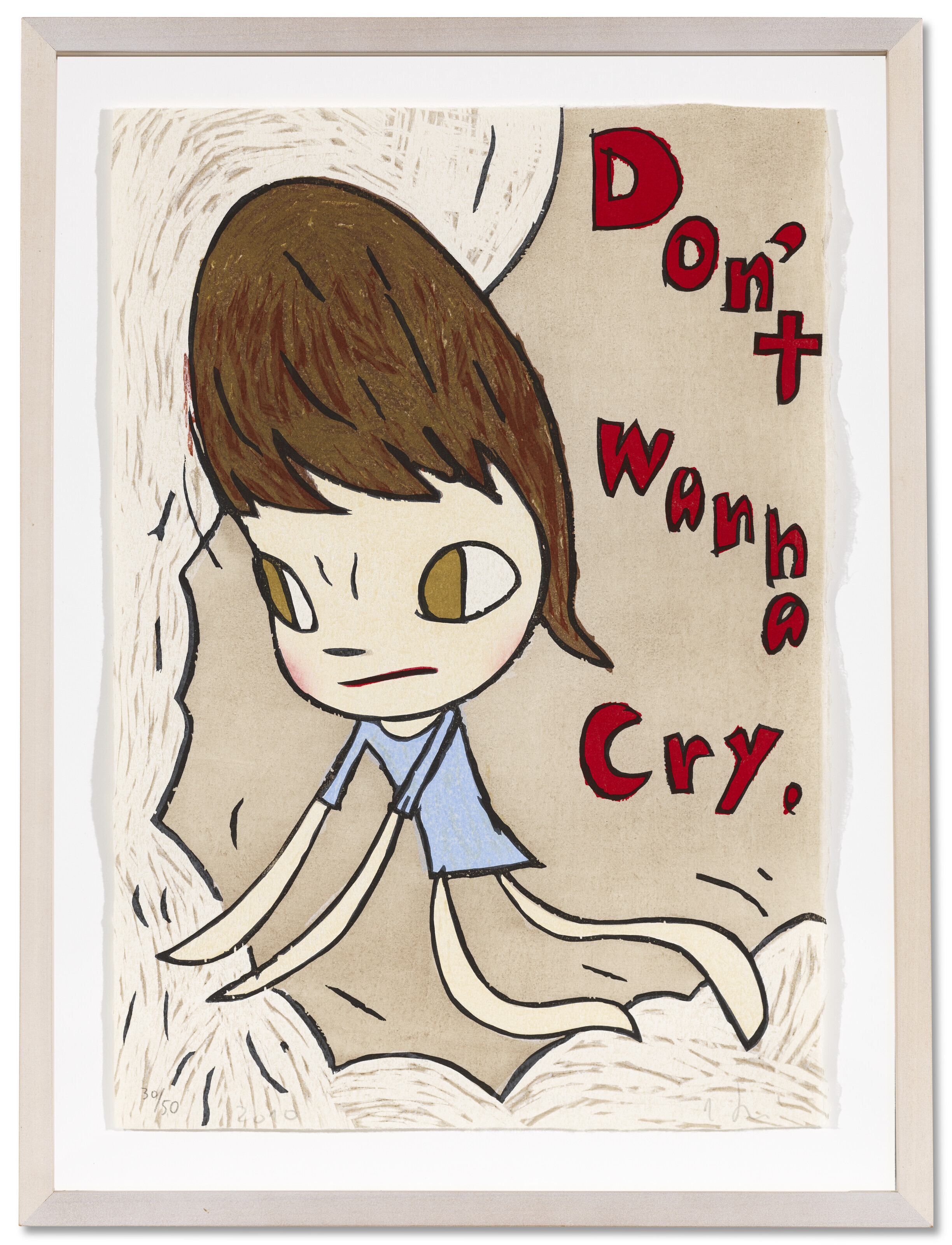 奈良美智 版画 Don't Wanna Cry - メルカリ