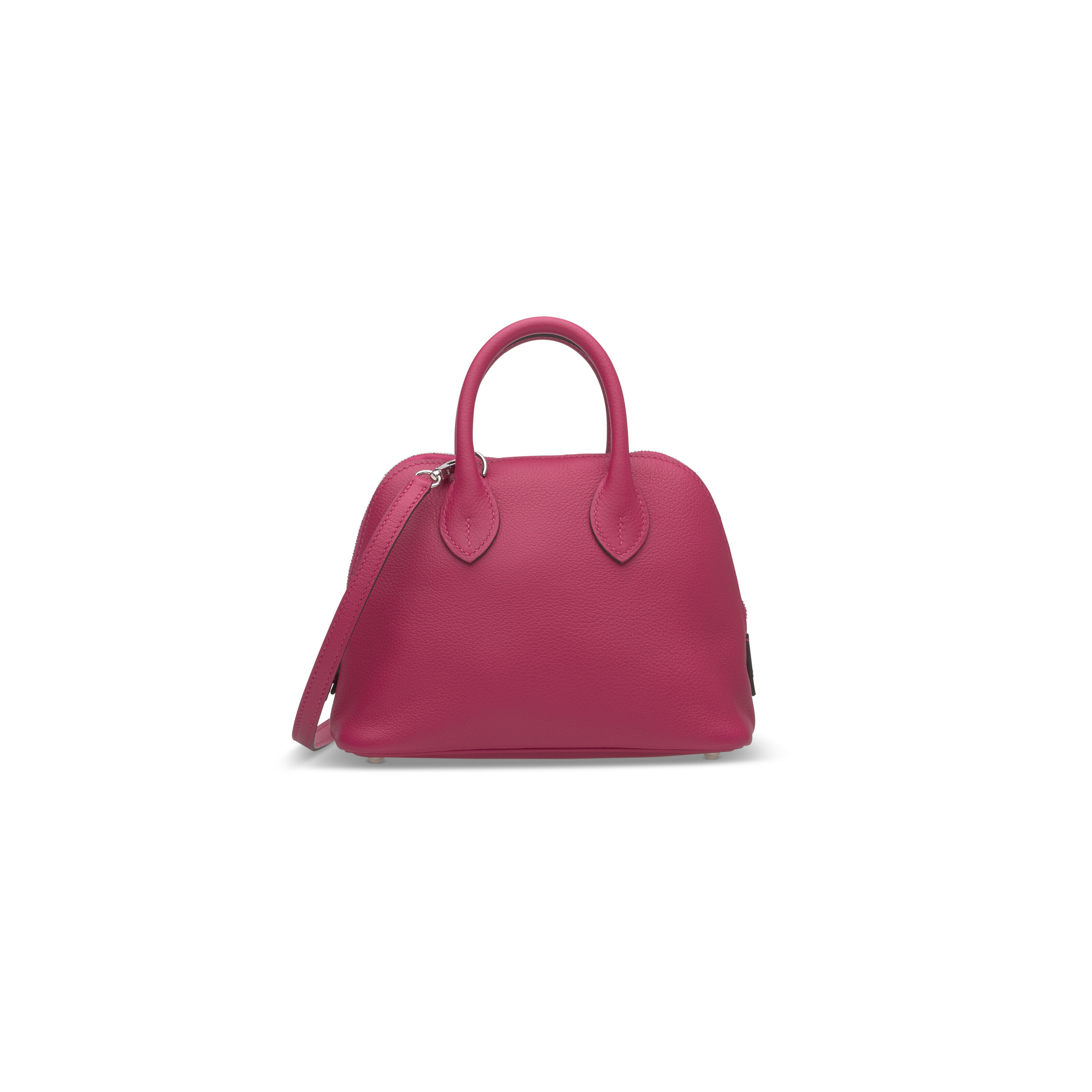 A LIMITED EDITION FRAMBOISE PRUNE EVERCOLOR LEATHER VERSO MINI BOLIDE 1923 WITH PALLADIUM HARDWARE HERMES 2021 Christie s