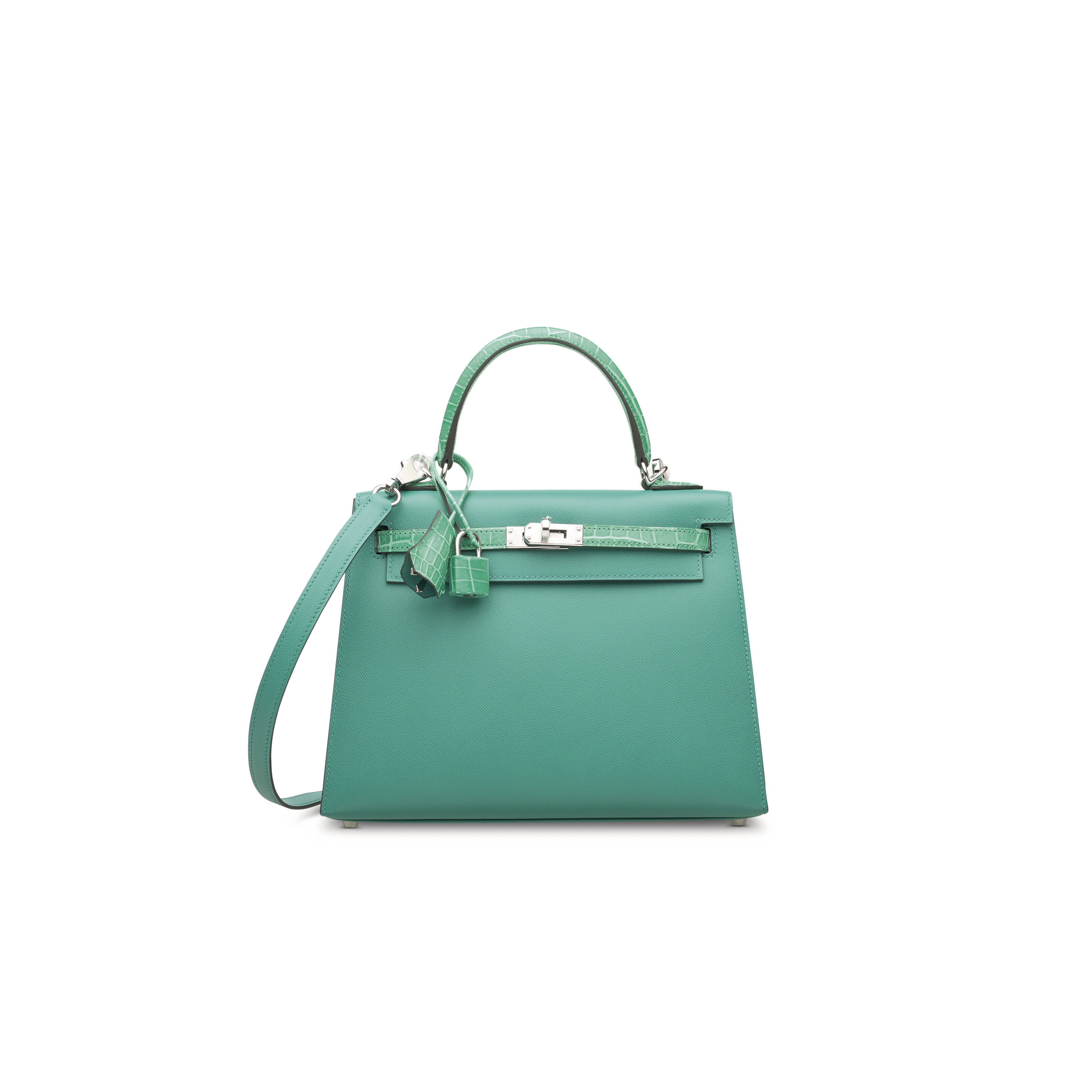 Hermes Birkin Sellier Bag Vert Verone Madame with Palladium