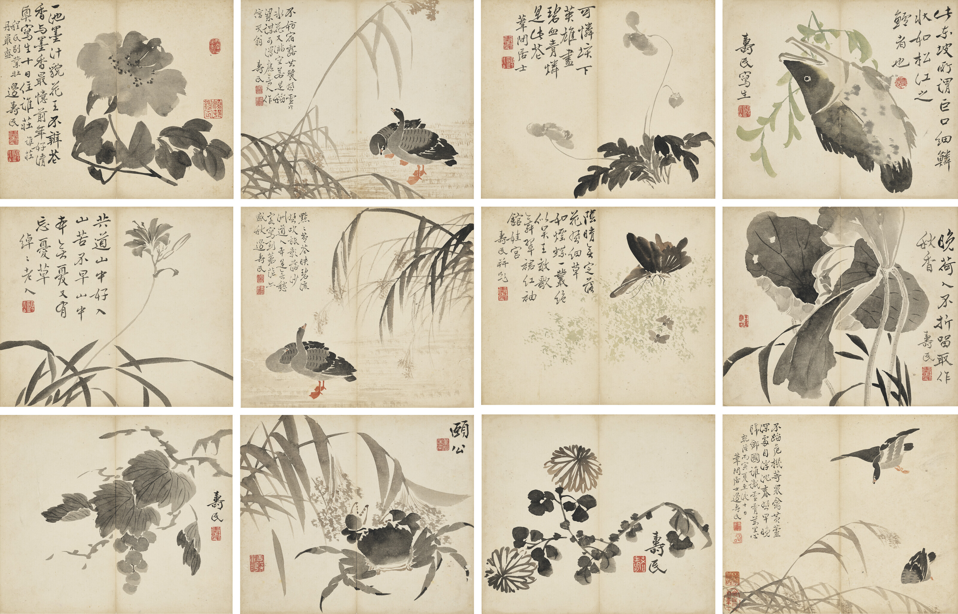 清邊壽民, 雜畫冊| Christie's