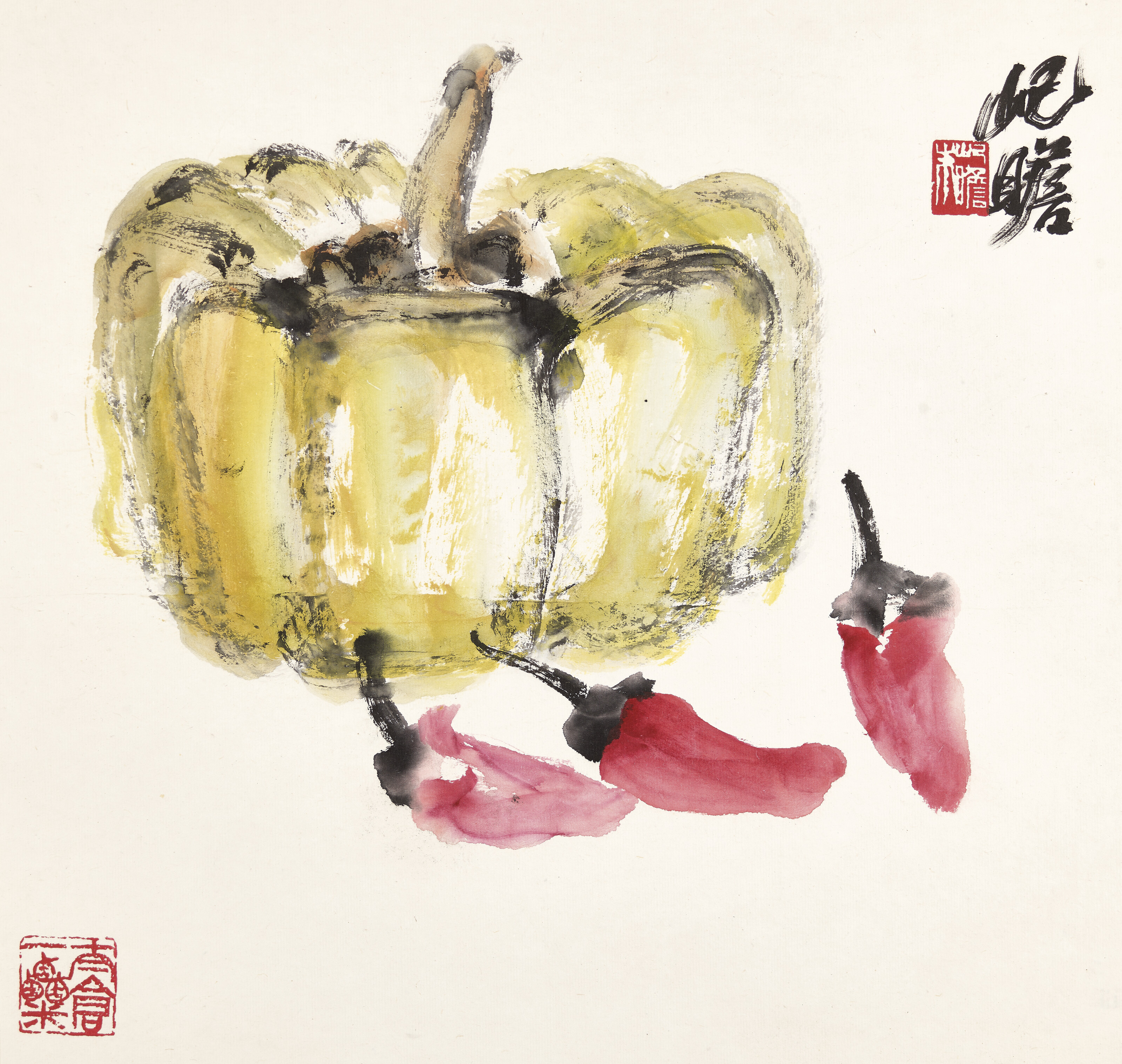 朱屺瞻（1892-1996）, 佳果冊| Christie's