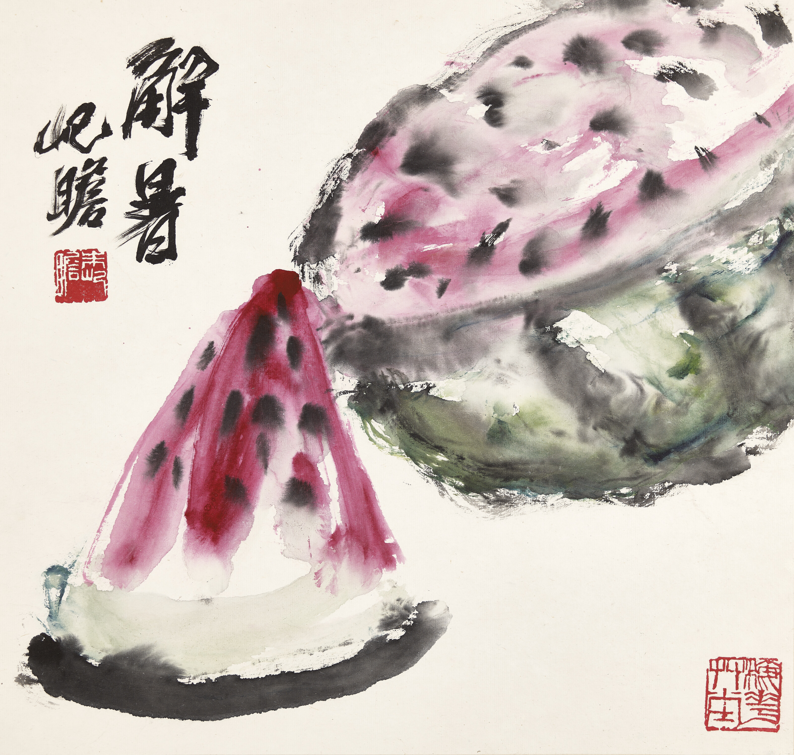 朱屺瞻（1892-1996）, 佳果冊| Christie's