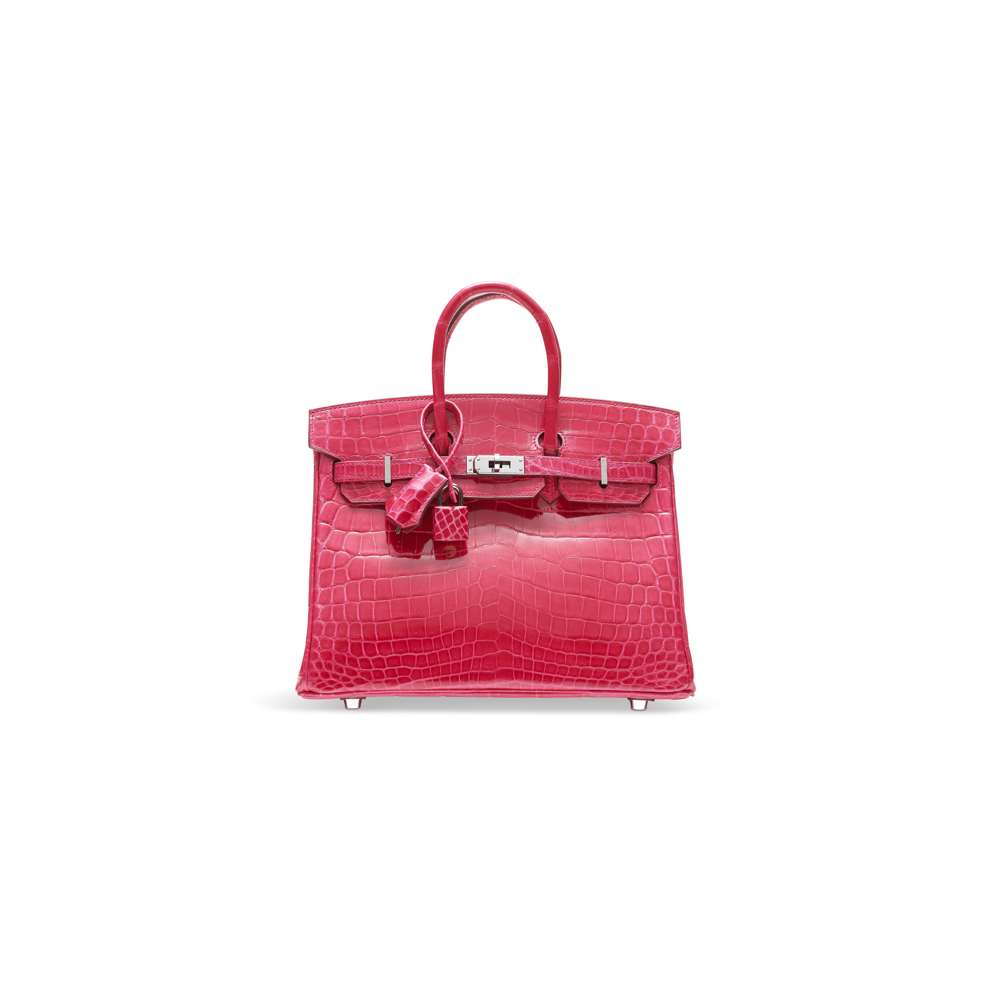 A SHINY ROSE EXTRÊME NILOTICUS CROCODILE BIRKIN 25 WITH PALLADIUM