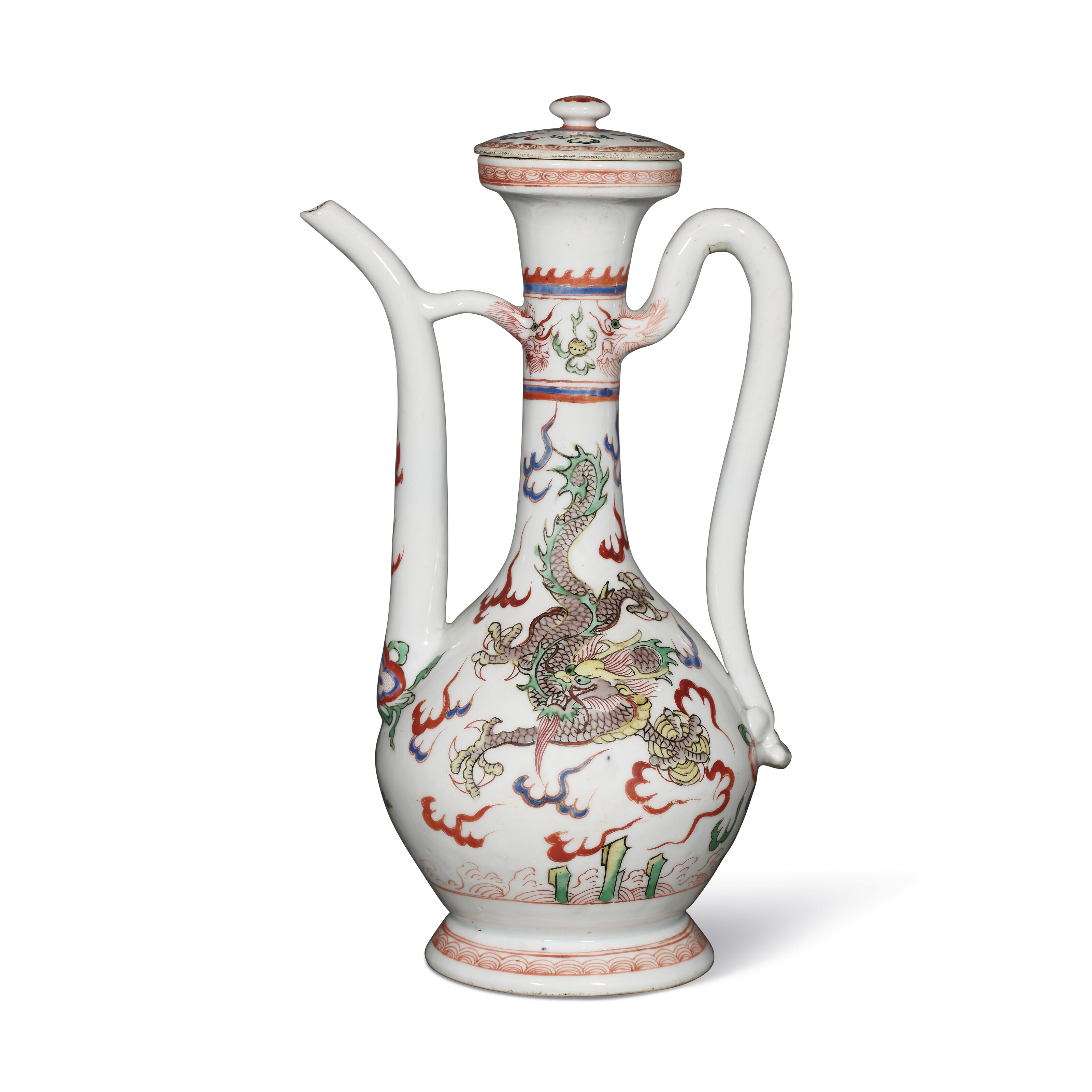 清康熙五彩通景山水圖筆筒, KANGXI PERIOD (1662-1722) | Christie's