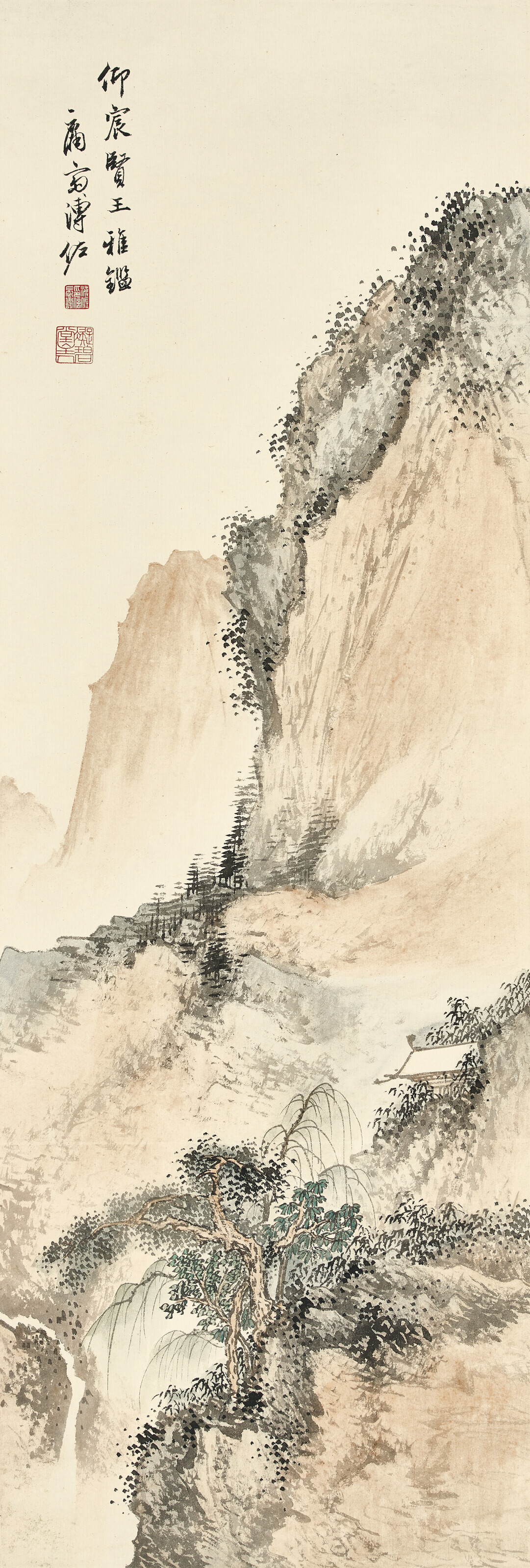 唐驼（1871-1938）, 行书五言联| Christie's