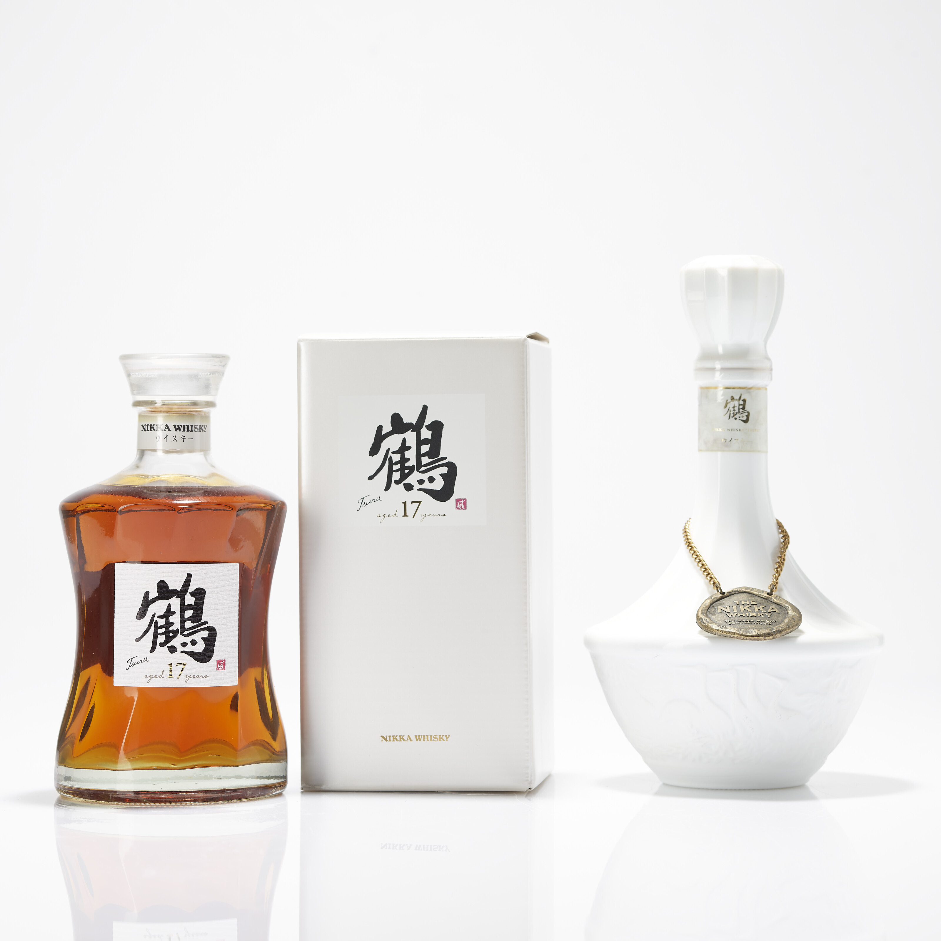 Nikka Tsuru 17 Year Old, JapanTwo bottles in individual original