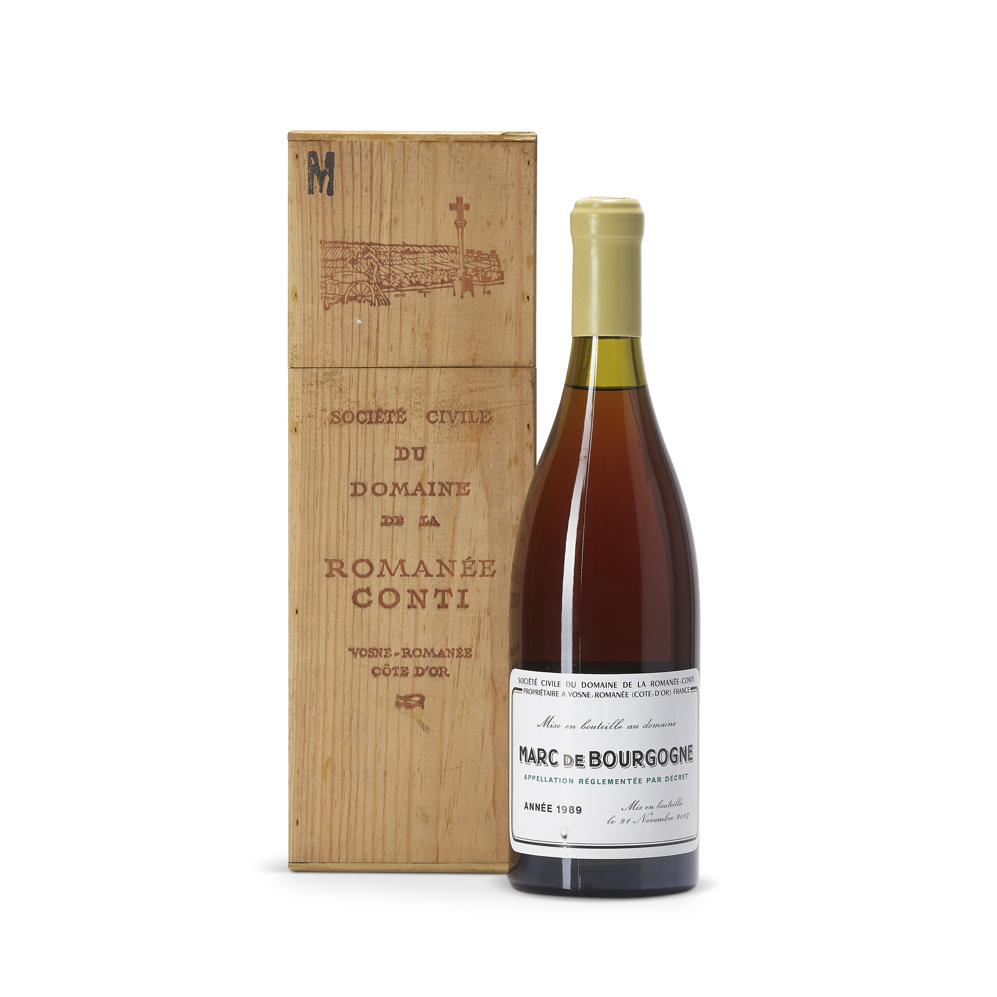 Domaine de la Romanée-Conti, Marc de Bourgogne 1989, In original