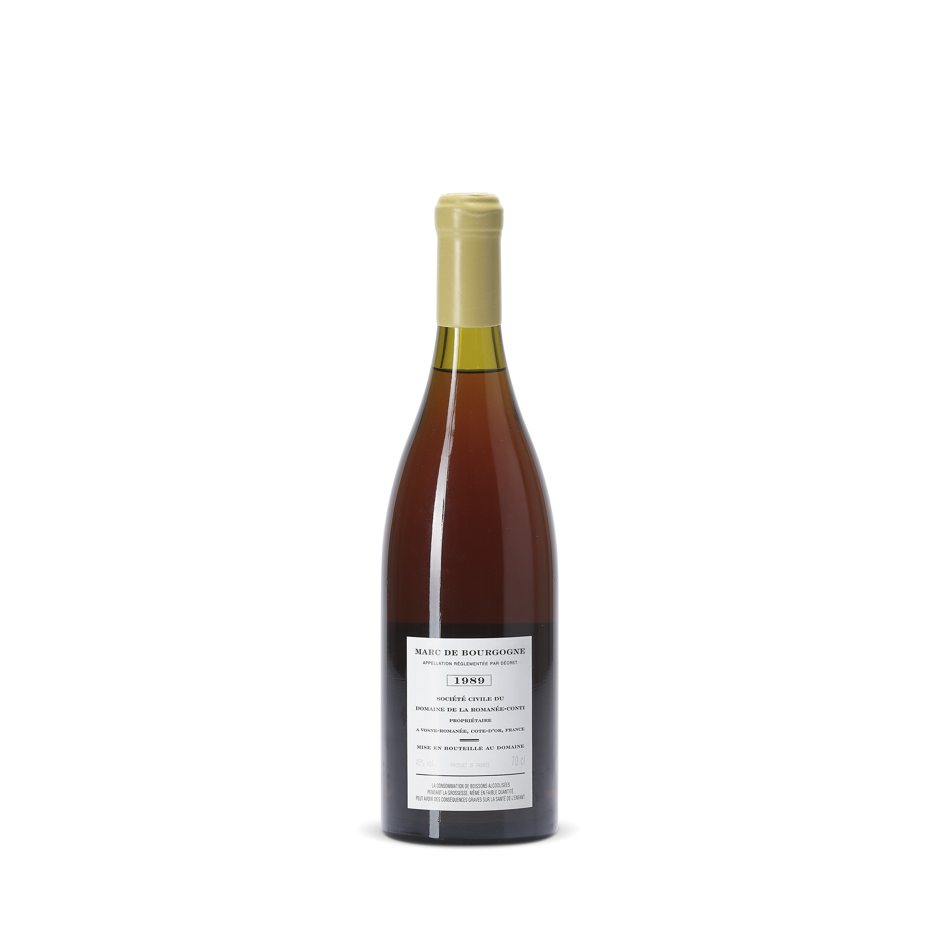 Domaine de la Romanée-Conti, Marc de Bourgogne 1989, In original