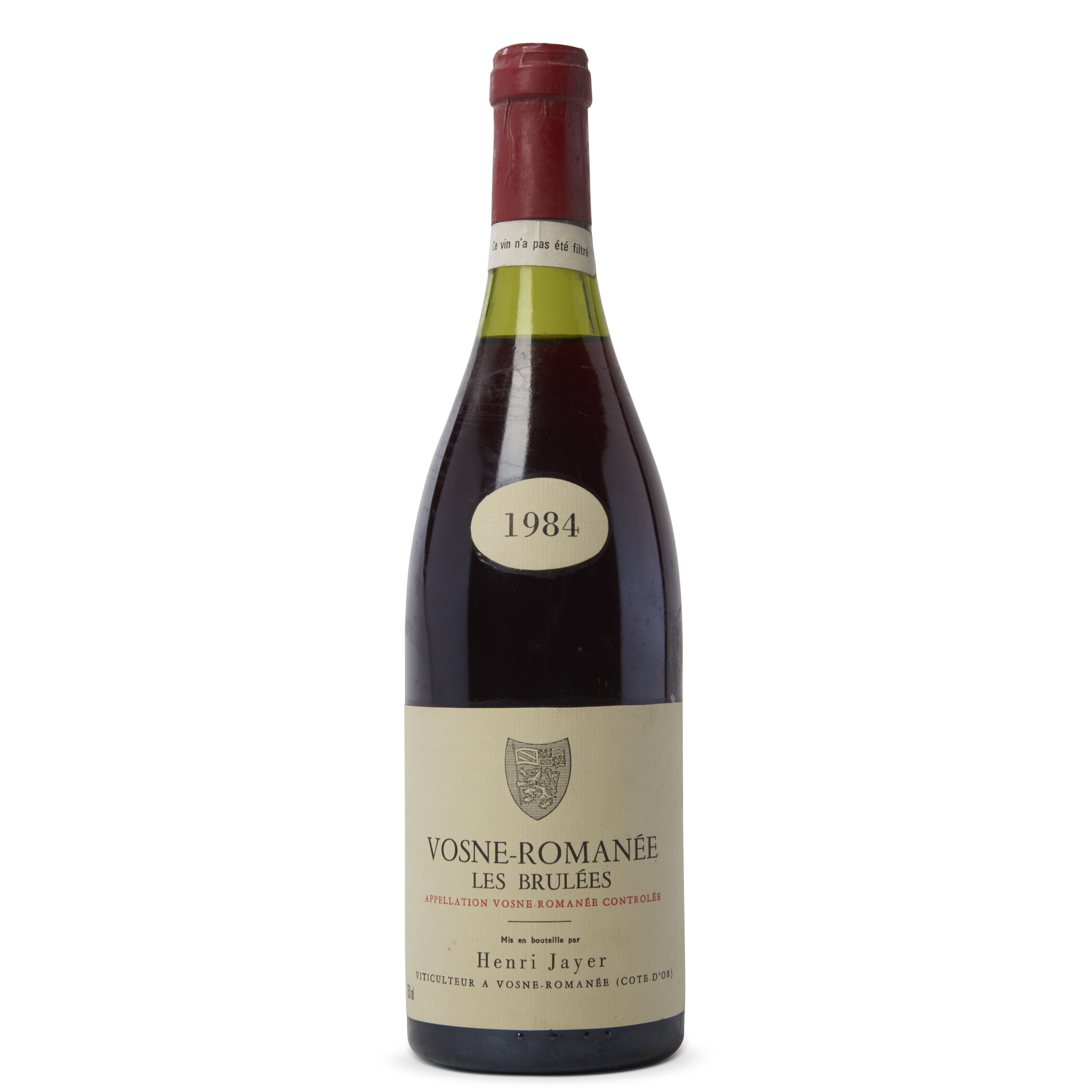 【空瓶】Henri Jayer Vosne-Romanée 1983 Henri Jayer, Vosne-Romanée 1982 | Christie's
