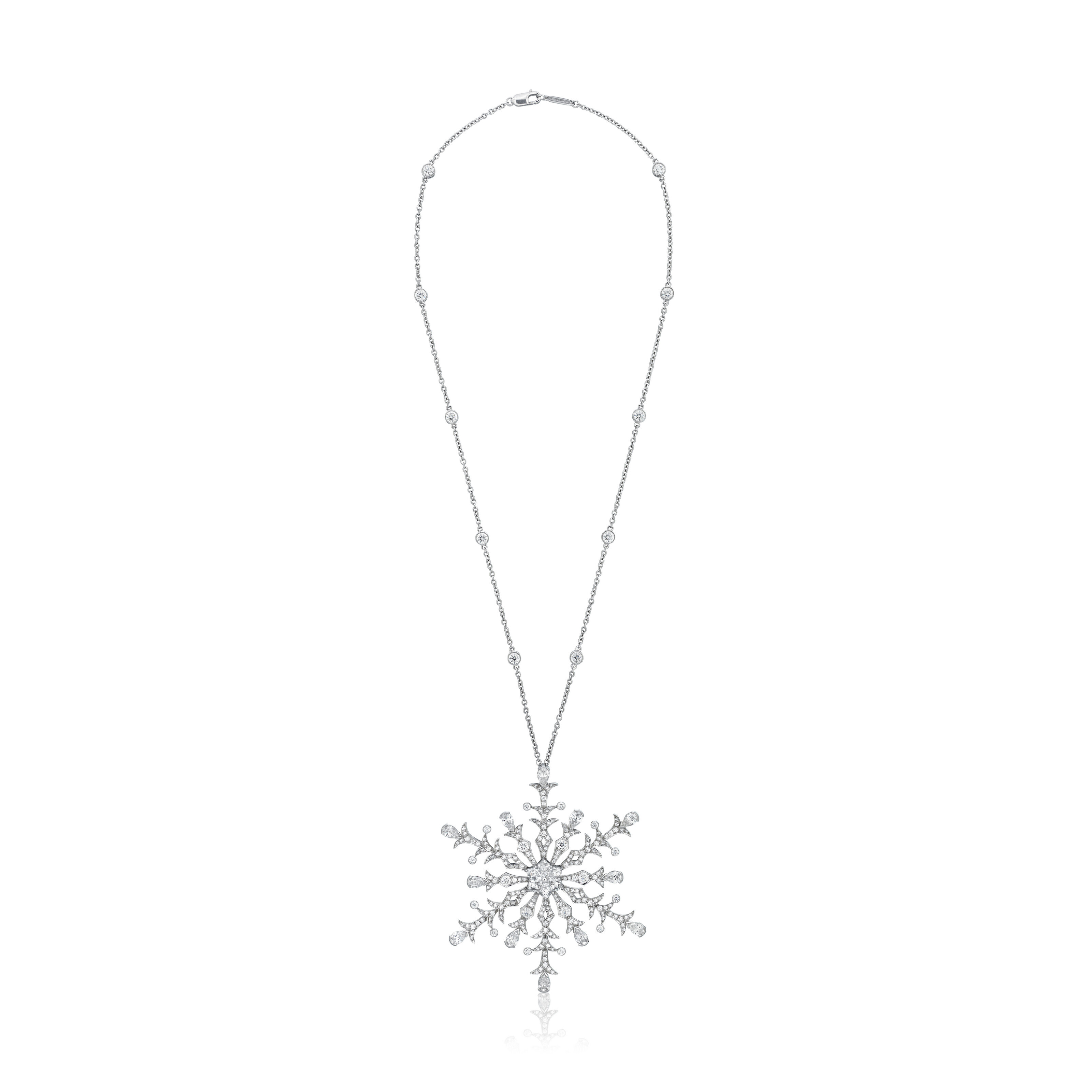 Diamond snowflake necklace tiffany hotsell