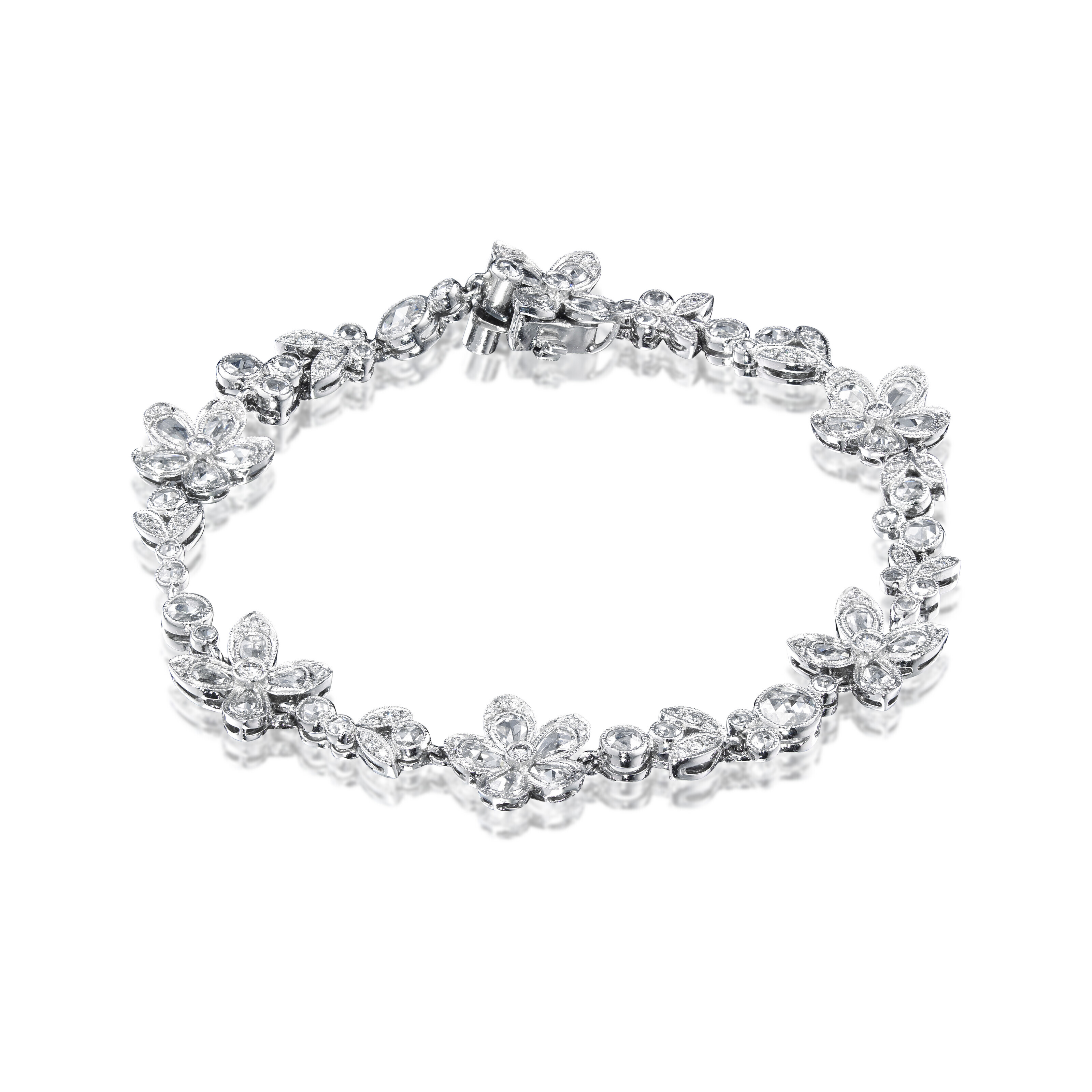 TIFFANY CO. DIAMOND ENCHANT FLOWER BRACELET Christie s