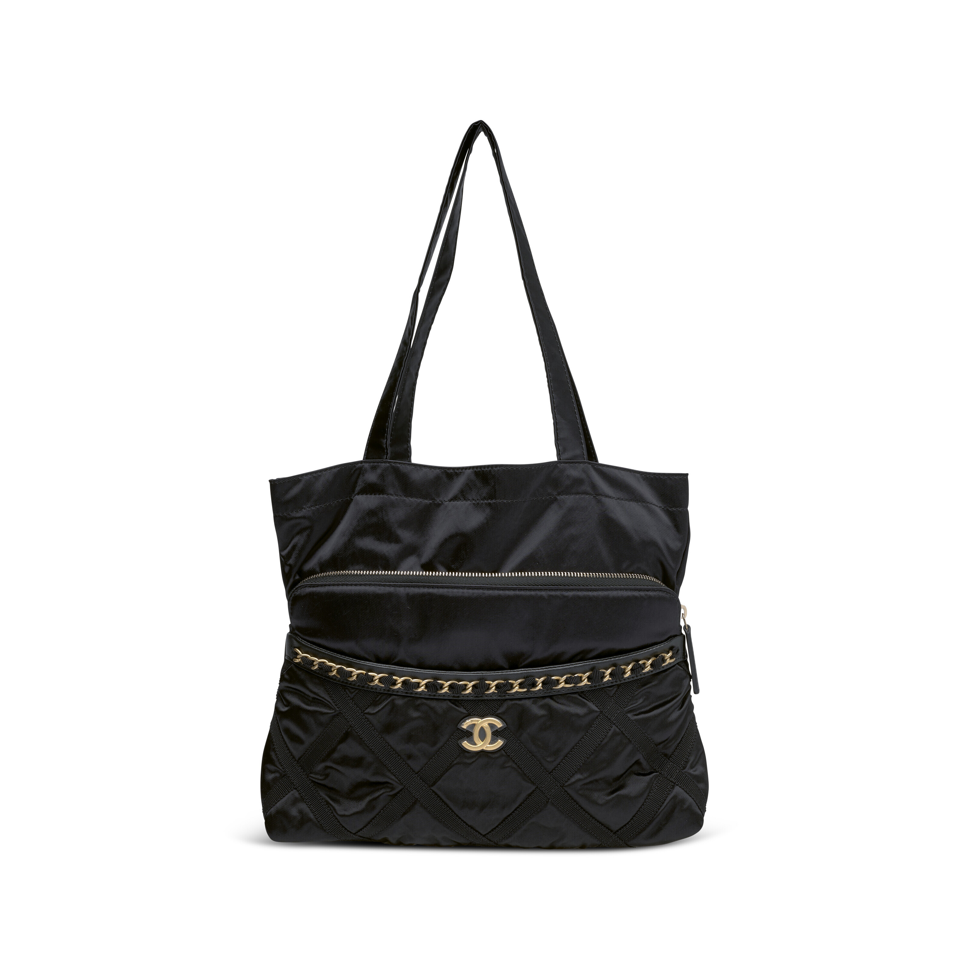 Chanel quilted top nylon bag