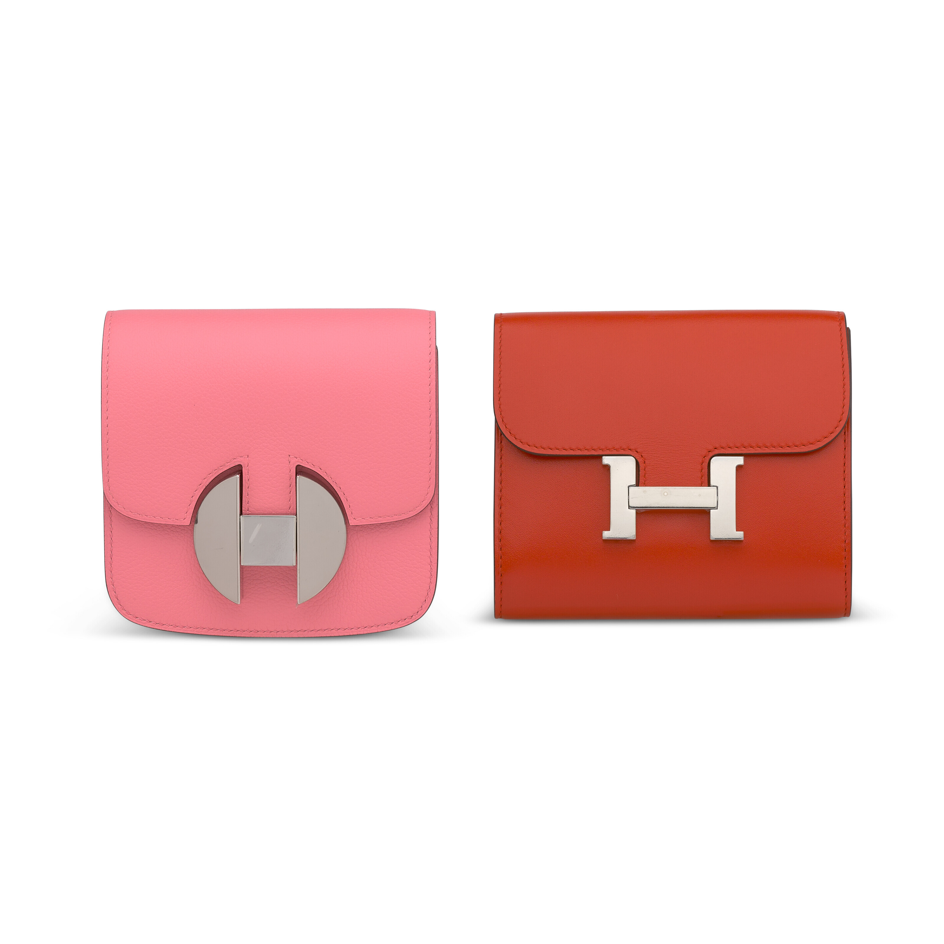 A SET OF TWO A ROSE D T EVERCOLOR LEATHER 2002 COMPACT WALLET