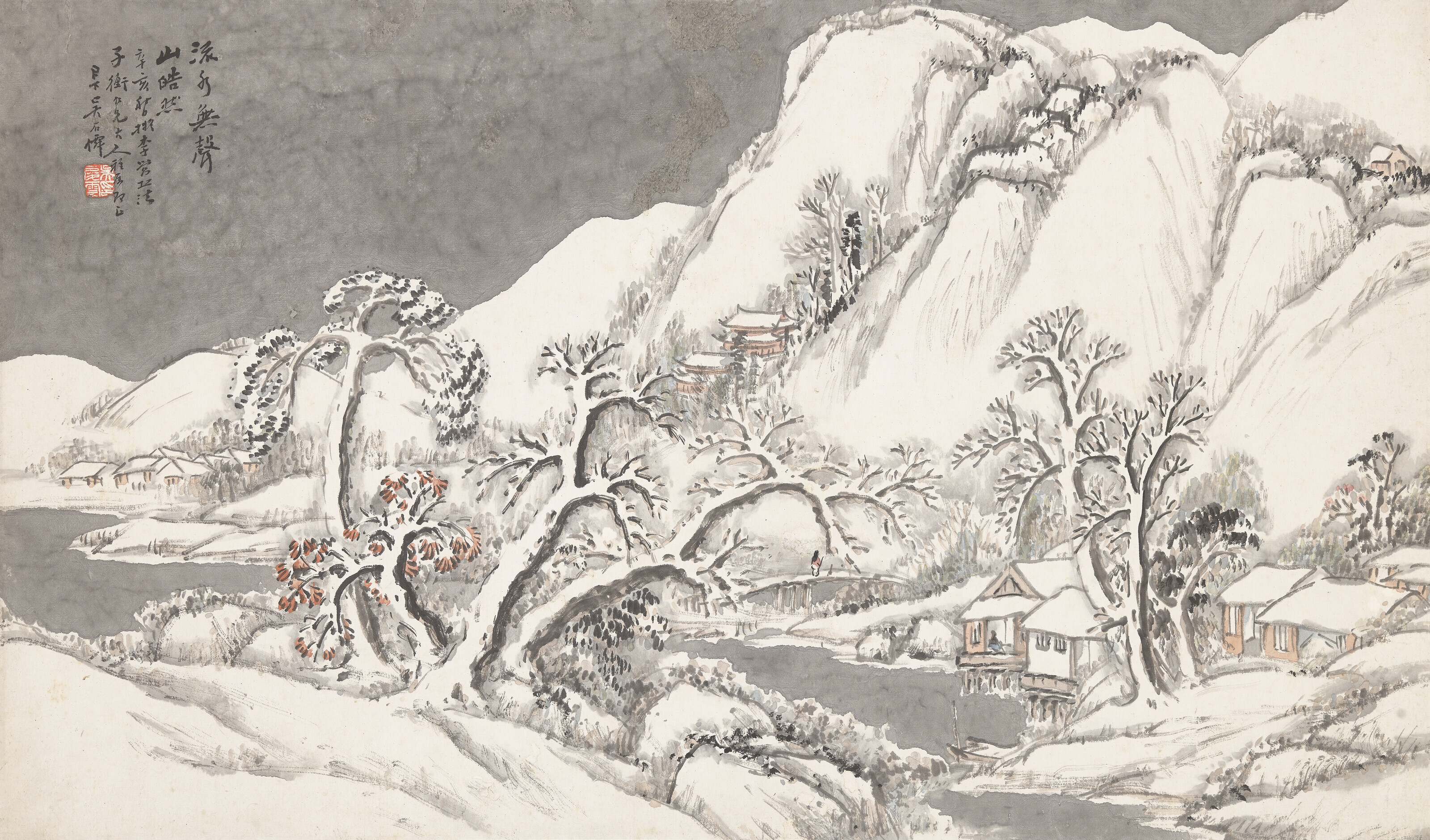WU SHIXIAN (1845-1916), Boating on Lake / Snowscape | Christie's