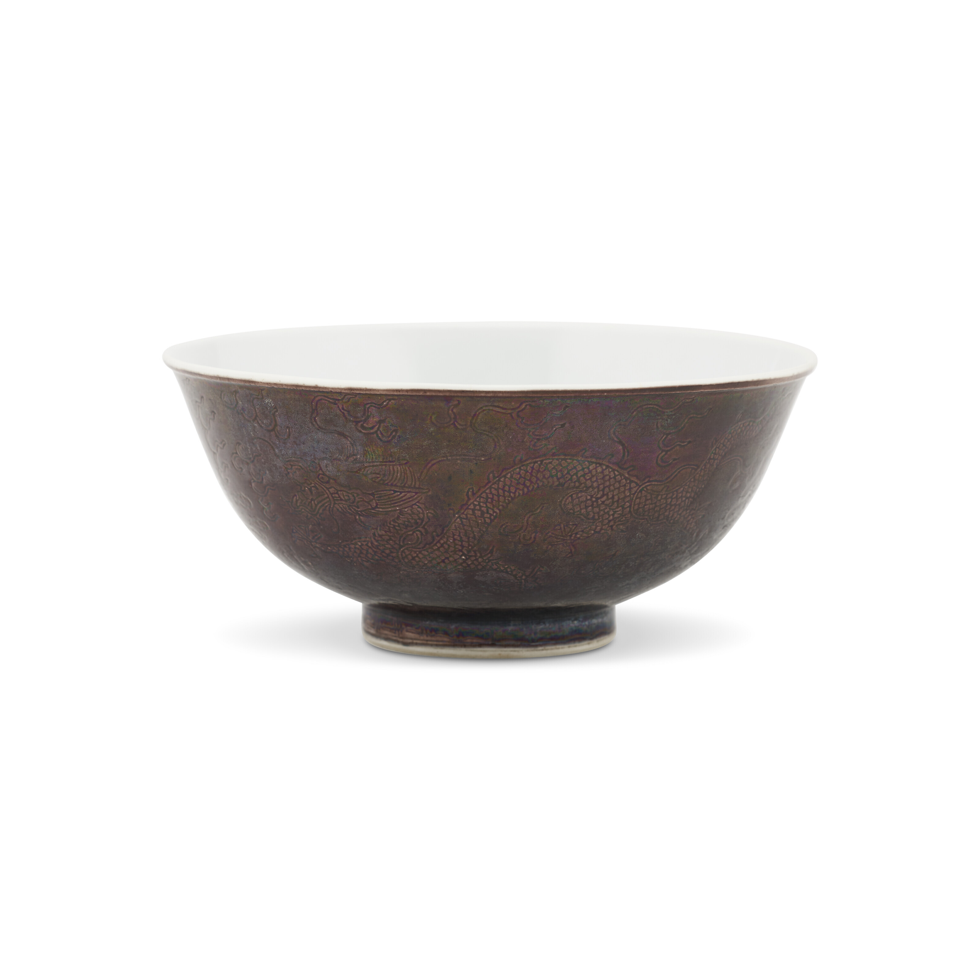 中国美術 紫斑釉 瓶 高26.5cm(LC127)
