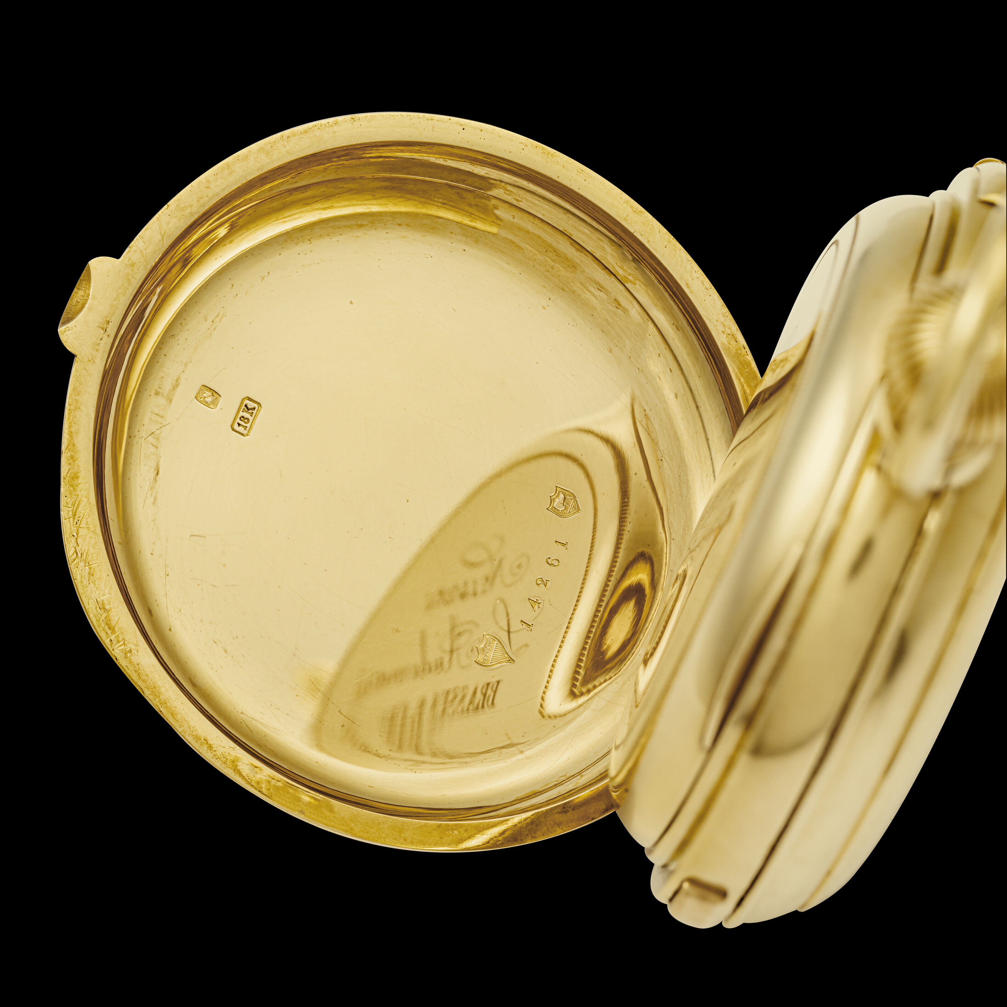 LOUIS AUDEMARS. A RARE 18K GOLD MINUTE REPEATING PERPETUAL