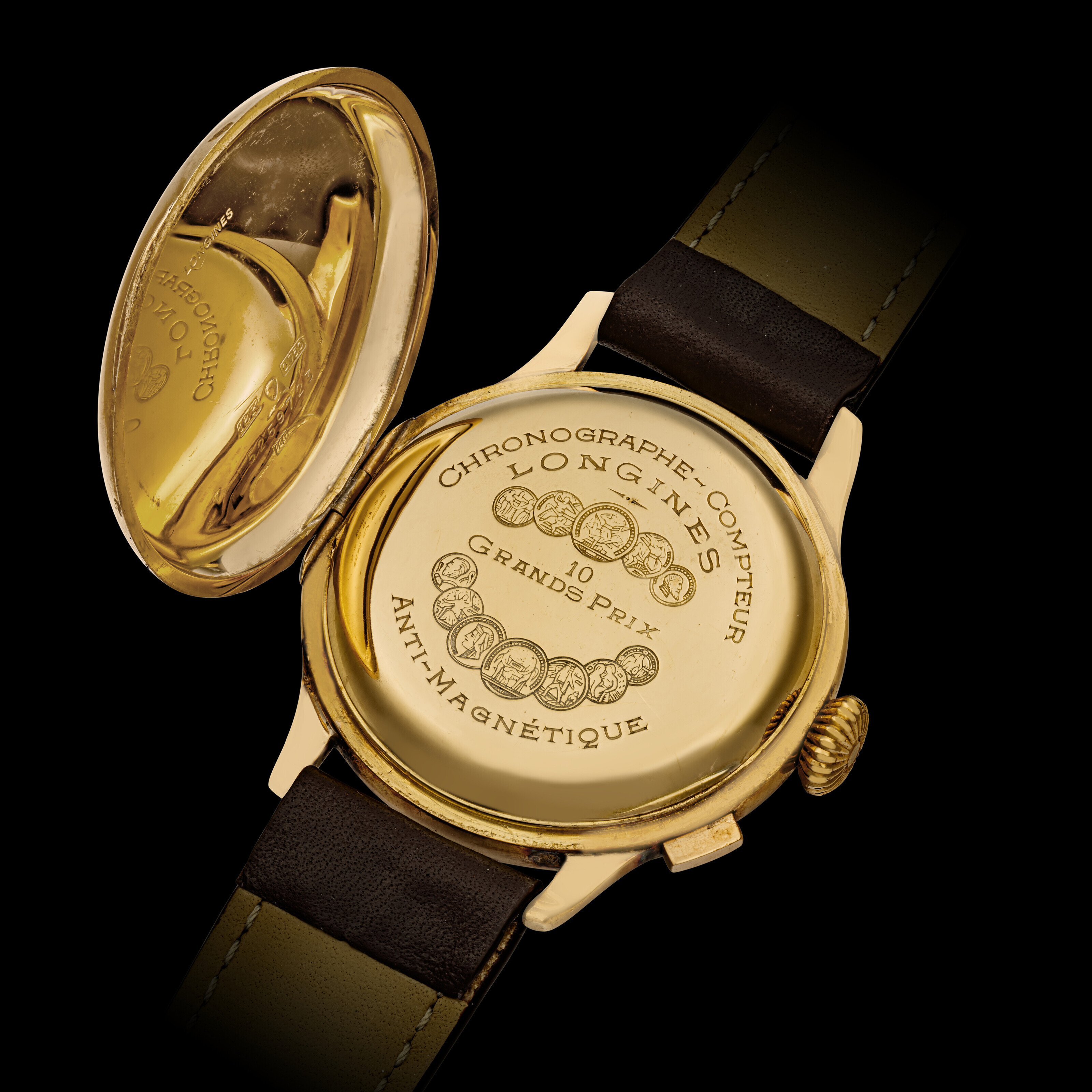 Longines single button chronograph on sale