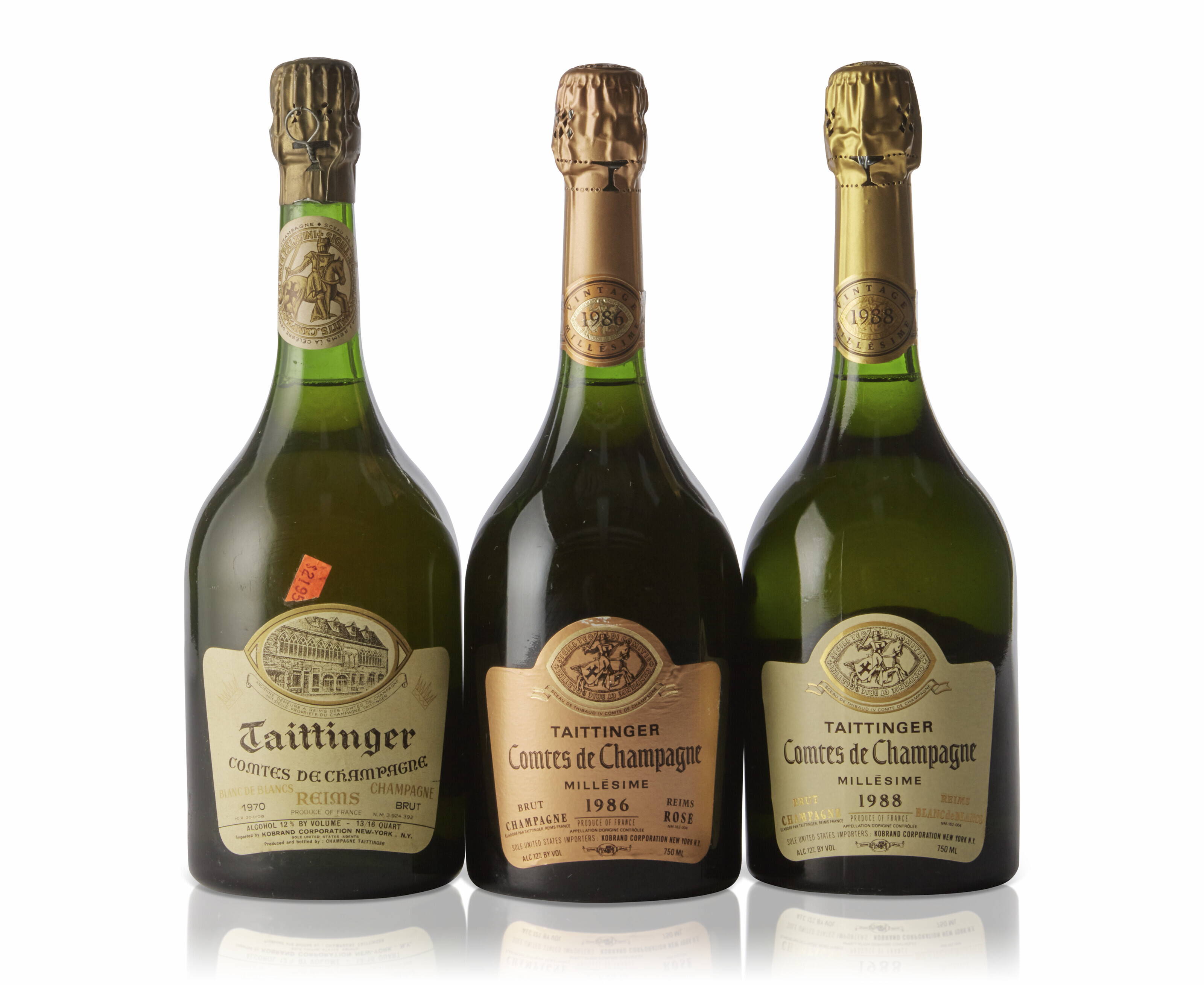 Mixed Taittinger Comtes de Champagne, Taittinger Comtes de