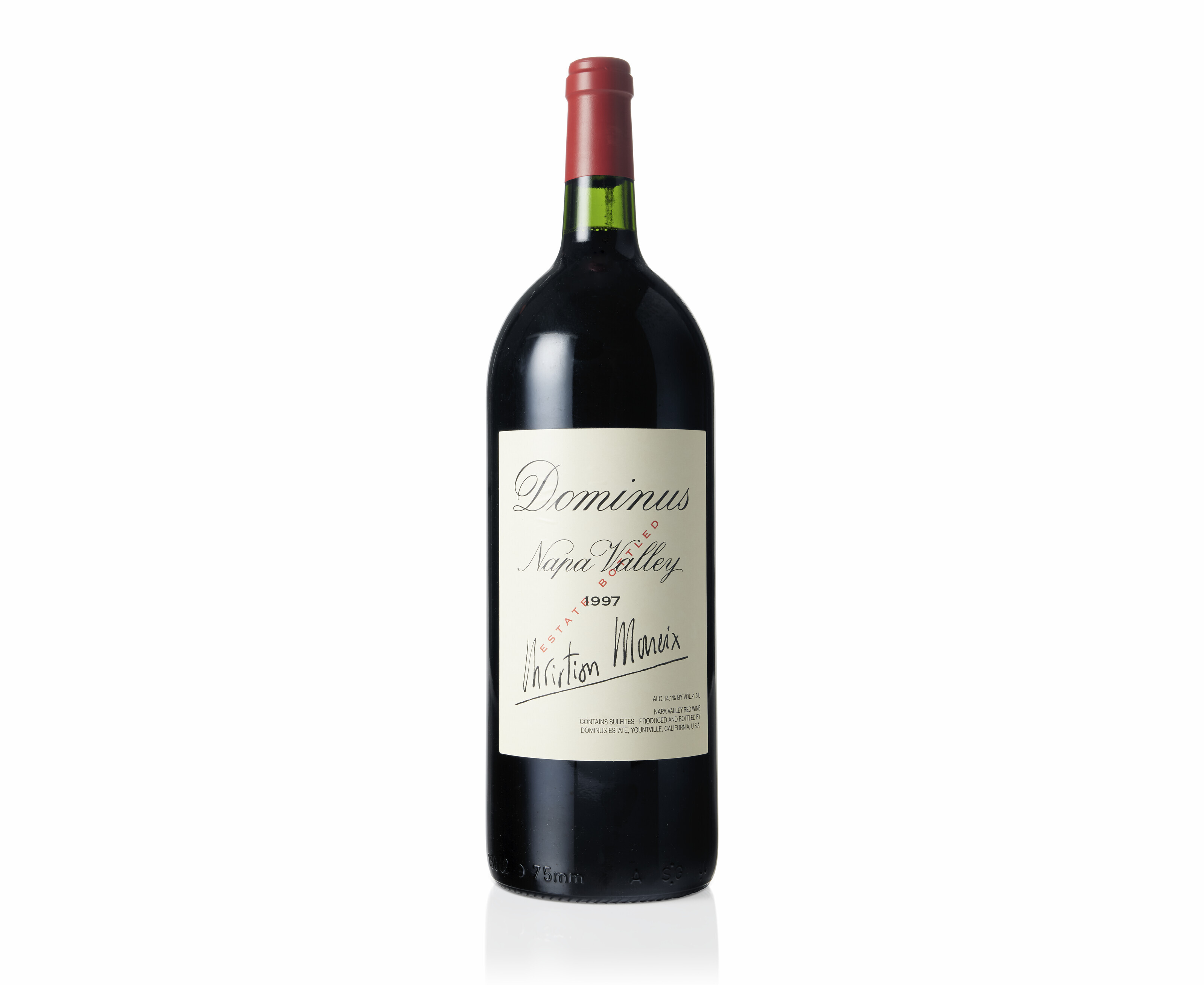 Dominus 1997, Napa ValleySlightly damp affected labelsLevels base of ...