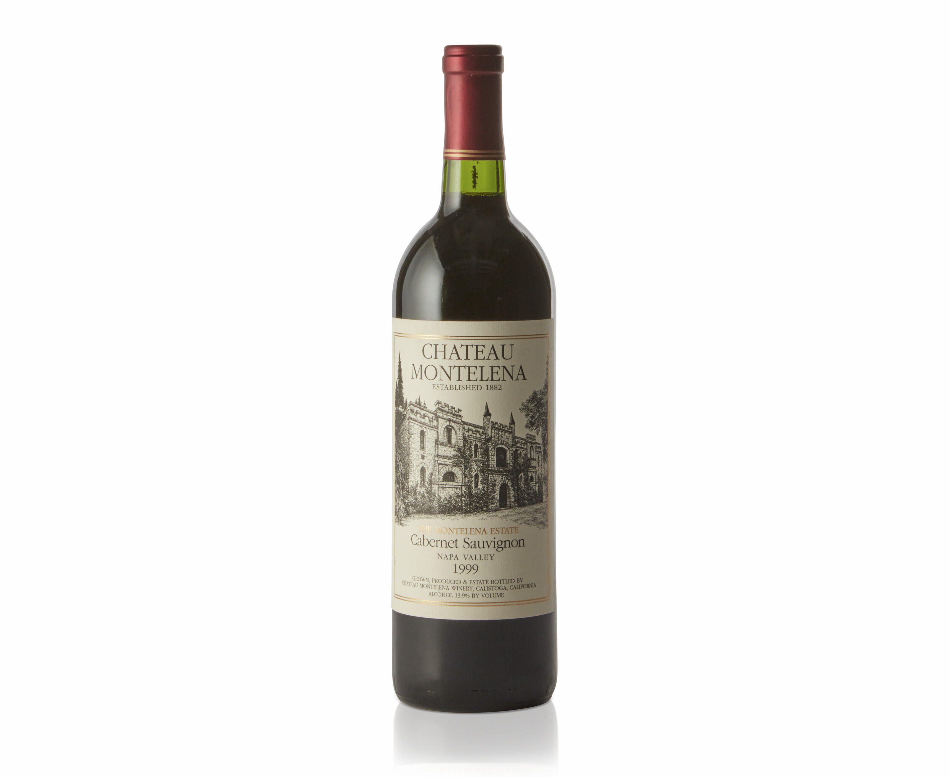 Ch&acirc;teau Montelena, The Montelena Estate, Cabernet Sauvignon, 1999. 12 bottles per lot. Sold for $875 in Fine and Rare Wines Online: Featuring the Renowned Cellar of an American Collector on 31 January-14 February 2023 at Christie&rsquo;s online