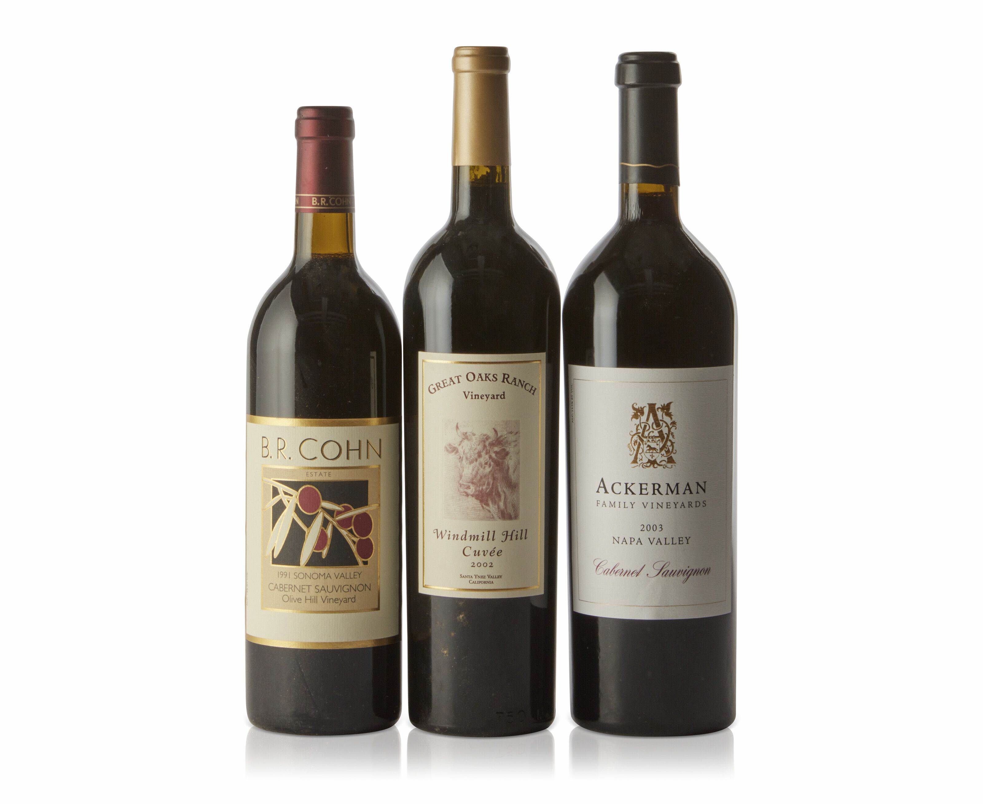 Mixed American Red Wines, Jordan, Alexander Valley, Sauvignon 1980Level top shoulder (1