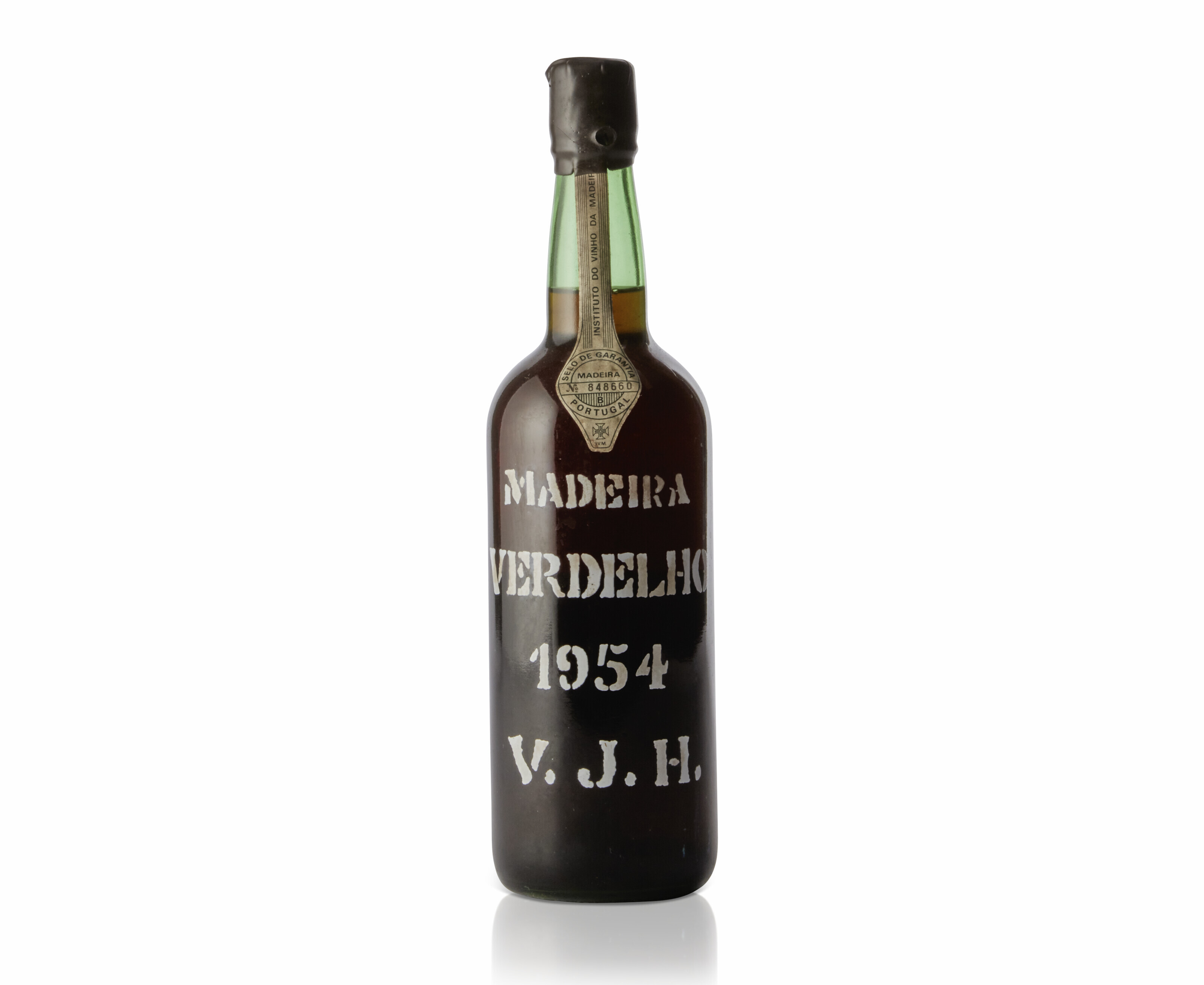 Justino Henriques, Verdelho 1954, MadeiraSome damaged wax ...