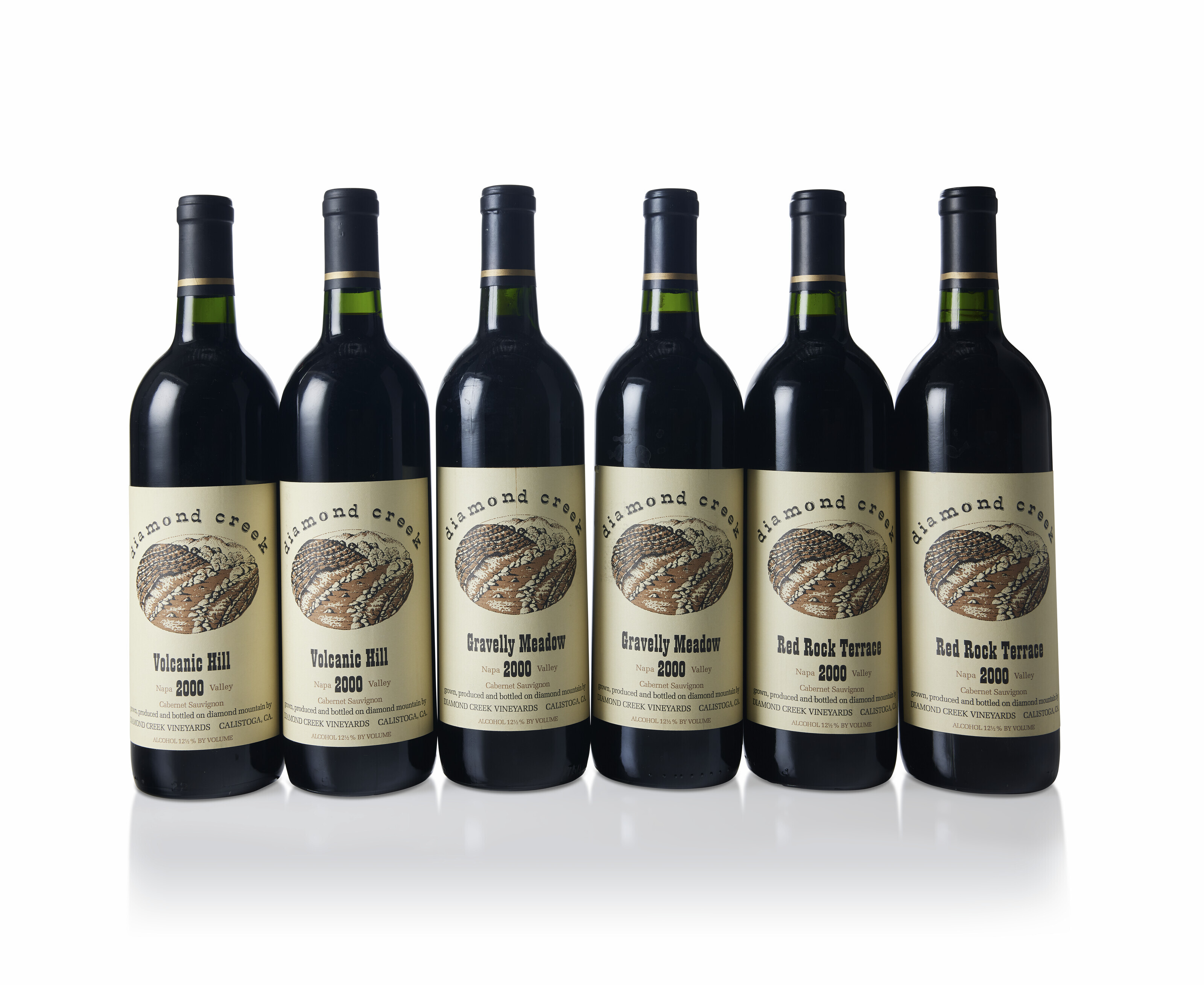 Mixed Diamond Creek, Sauvignon 2000, Volcanic Hill,