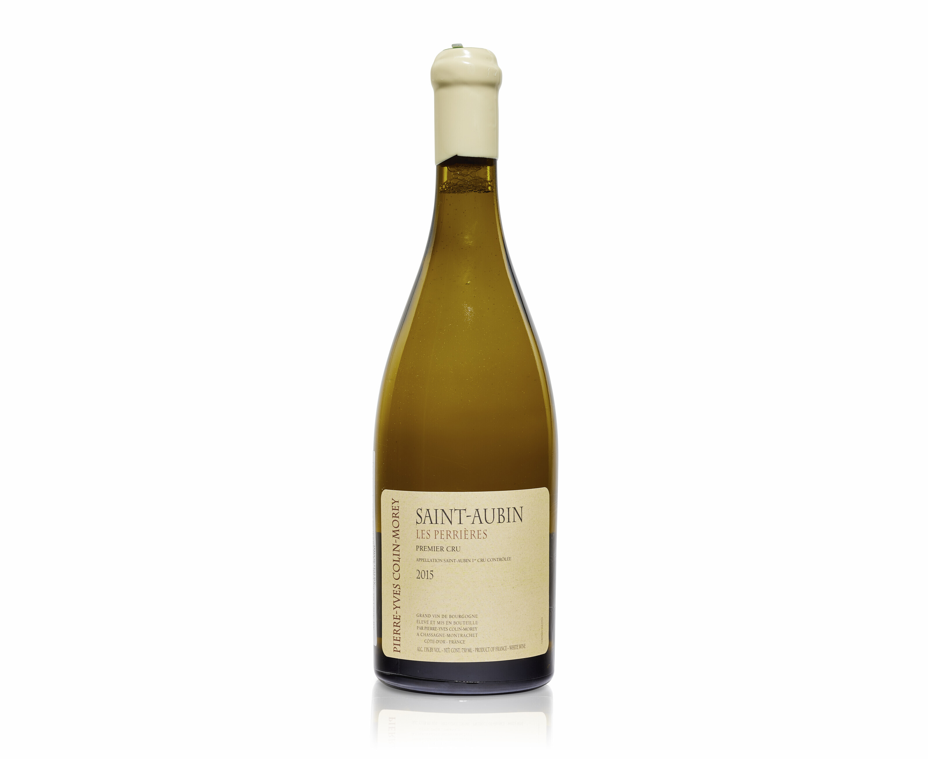 Pierre-Yves Colin-Morey, Saint-Aubin, Les Perri&egrave;res, 2015. 6 bottles per lot. Sold for $625 in Fine and Rare Wines Online: Featuring the Time Capsule Collection of Undisturbed Legends of the C&ocirc;te d&rsquo;Or on 13 June 2023 at Christie&rsquo;s online