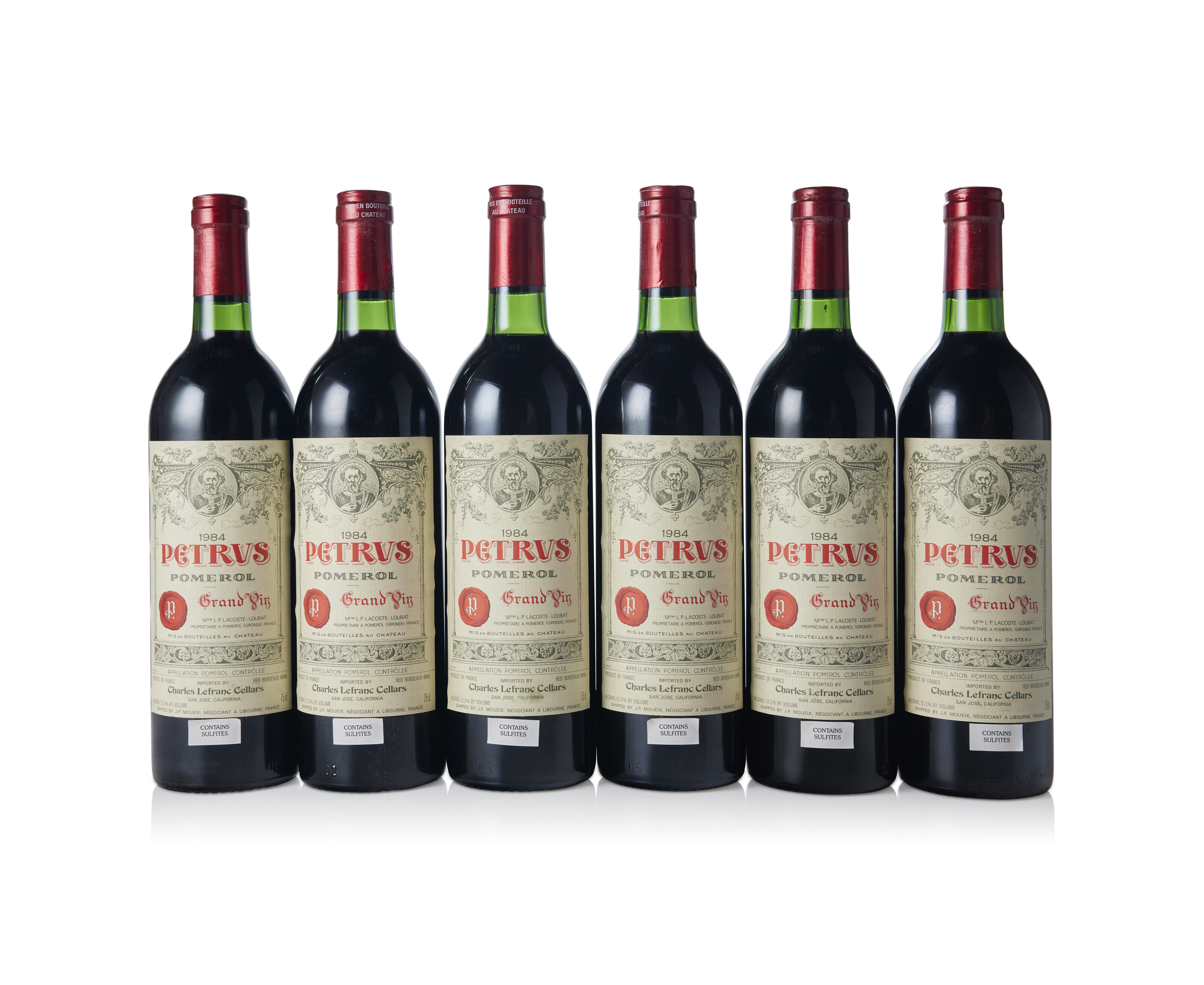 Petrus 1984, Pomerol, cru exceptionnel Scuffed capsules, some