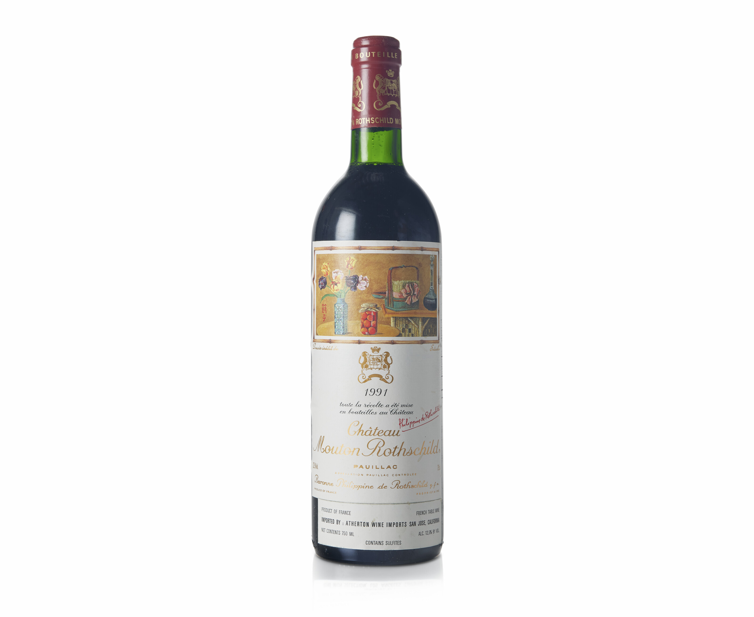 Château MoutonRothschild 1991, Pauillac, 1er cru classéBinsoiled and