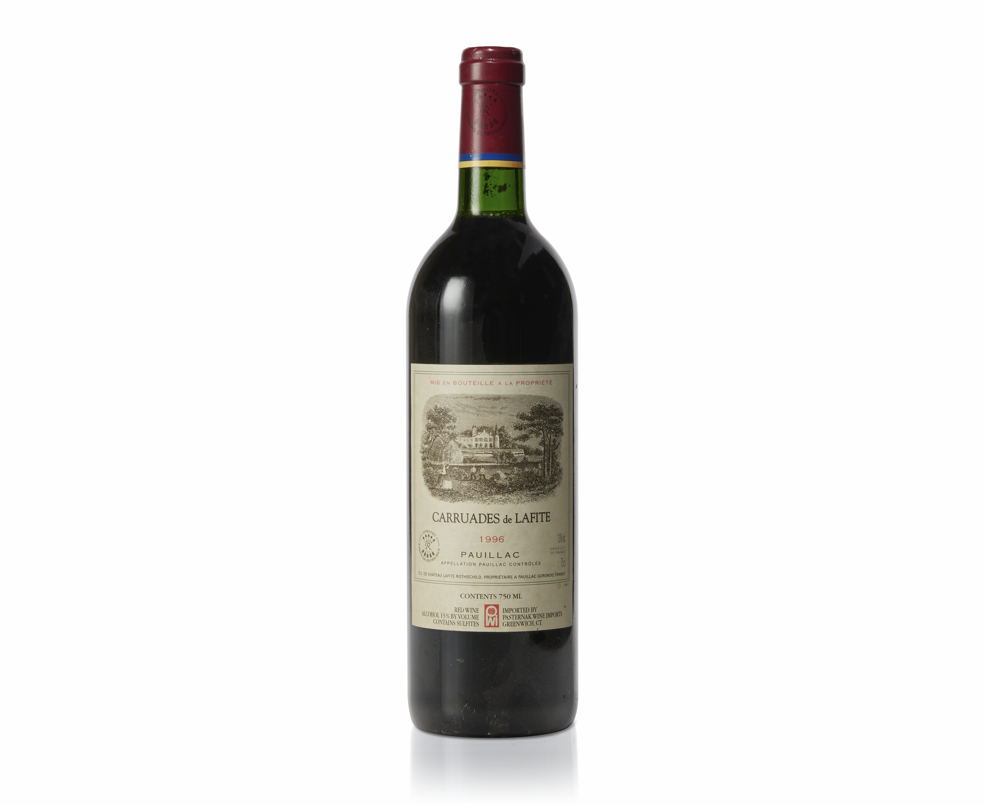 Carruades de Lafite-Rothschild 1996, PauillacGood appearanceLevels 