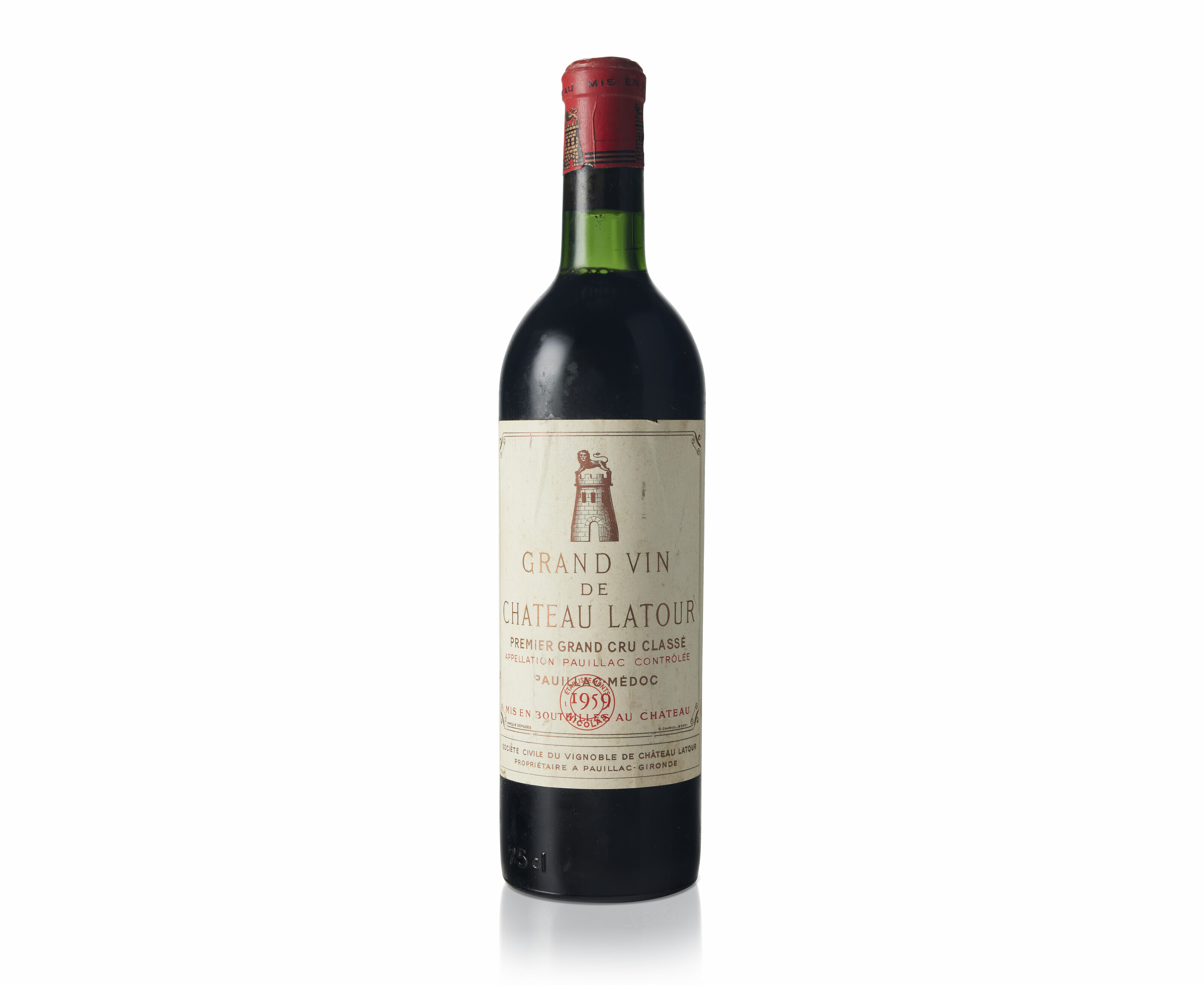 Château Latour 1957, Pauillac, 1er cru classéSlightly damaged