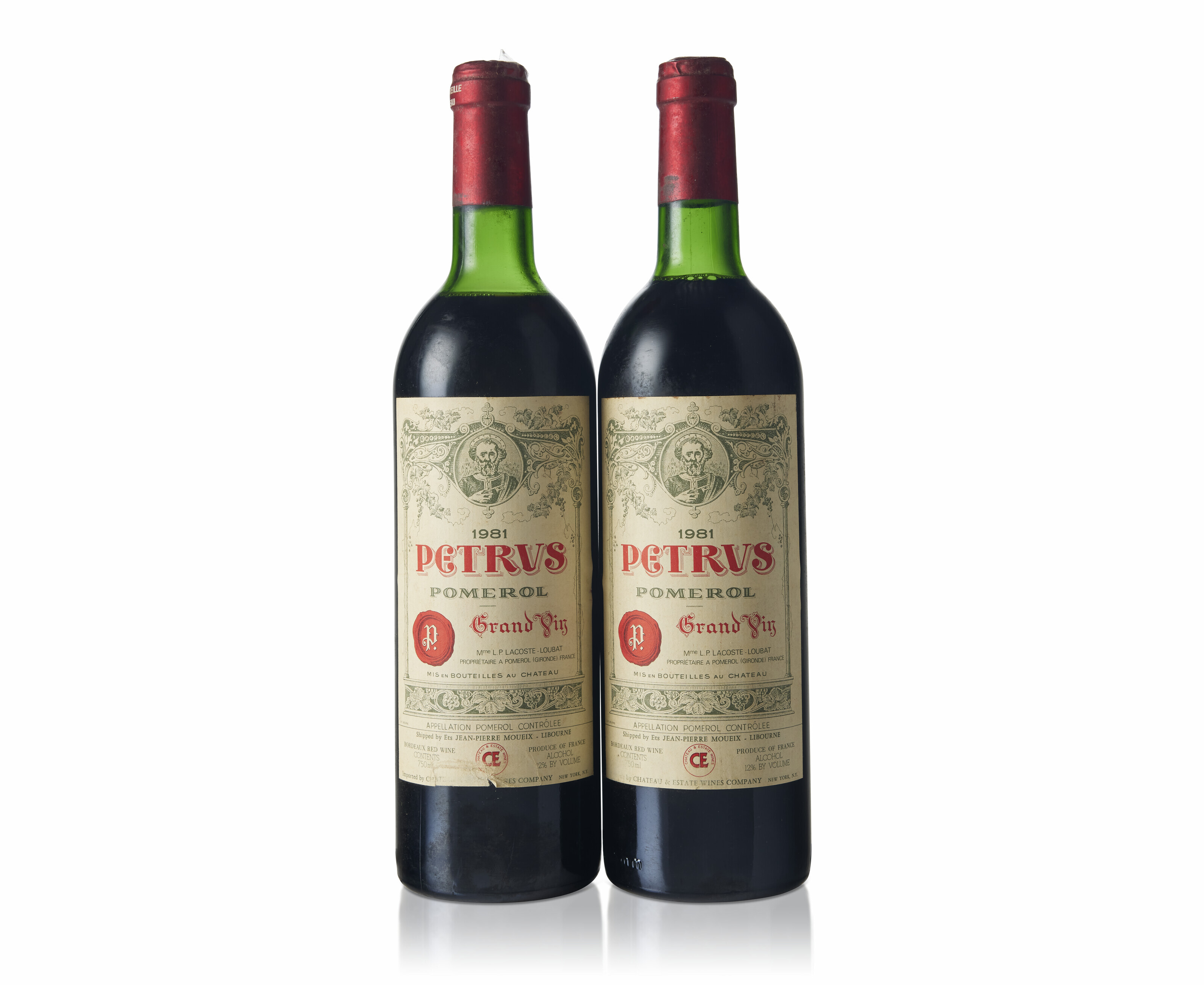 Petrus 1981, Pomerol, cru exceptionnelOxidized and slightly corroded ...