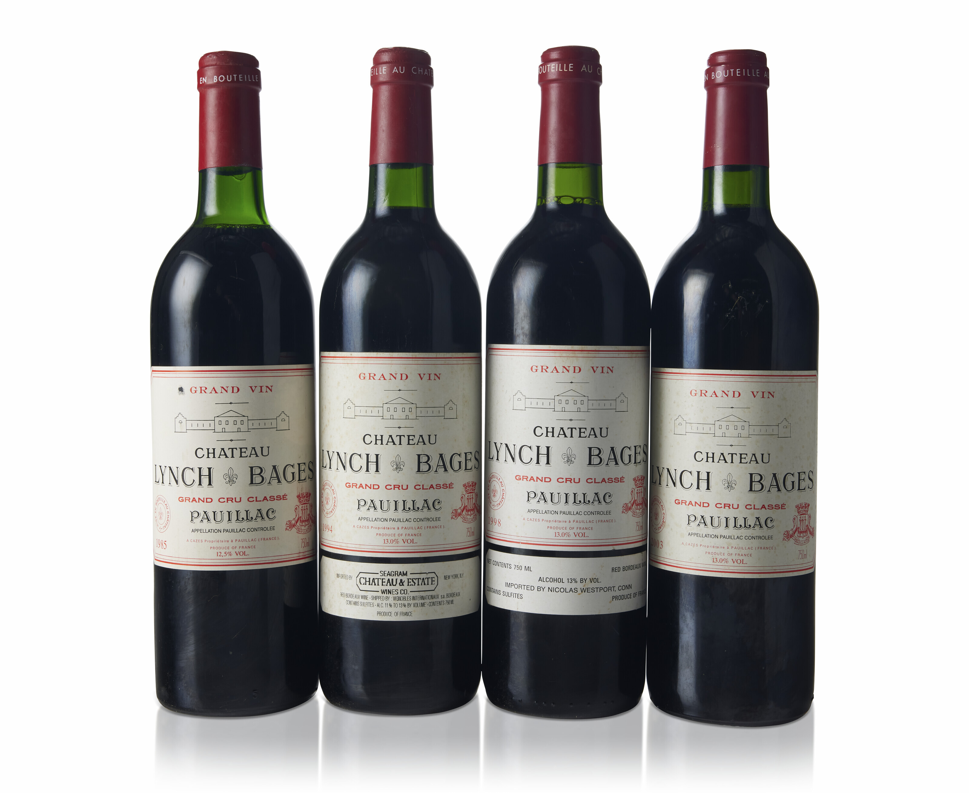 Mixed Château Lynch-Bages, 1985Slightly corroded capsulesSlightly bin ...