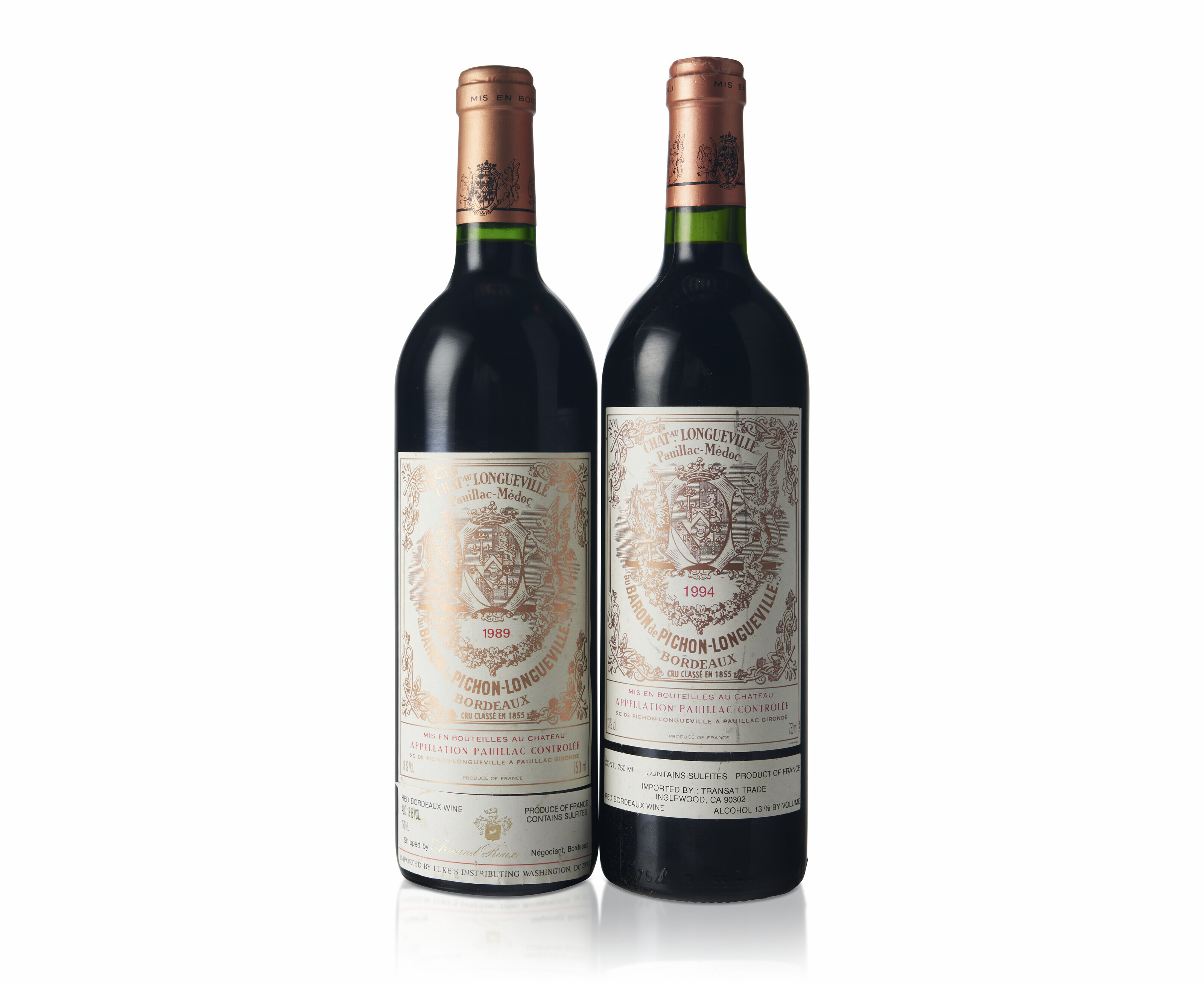Mixed Château PichonLongueville, Baron, 1989 (2)1994 (1)All bottles