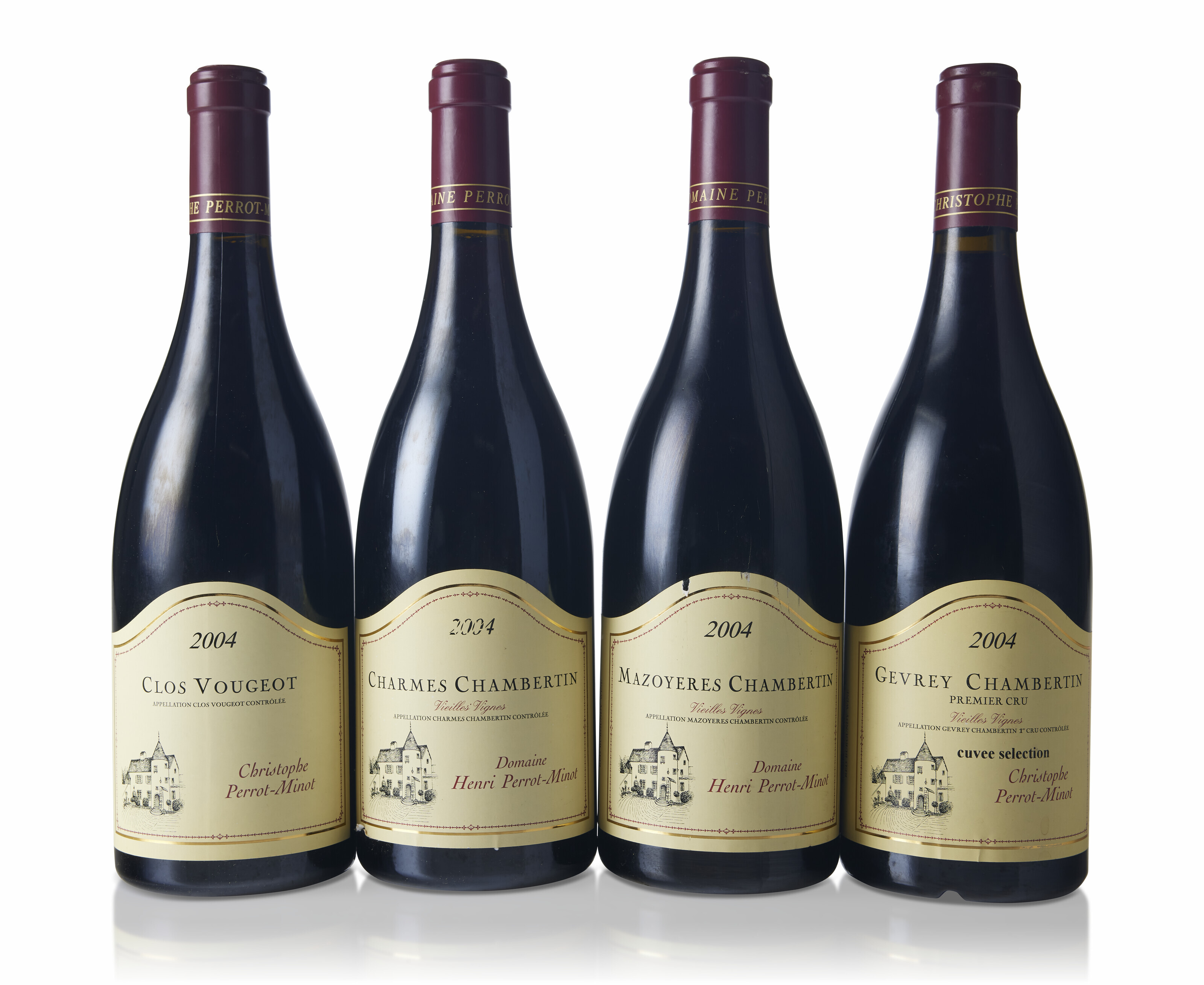 mazoyeres chambertin 2004年 Mixed Red Burgundy 2004, Domaine Henri Perrot-Minot, Charmes