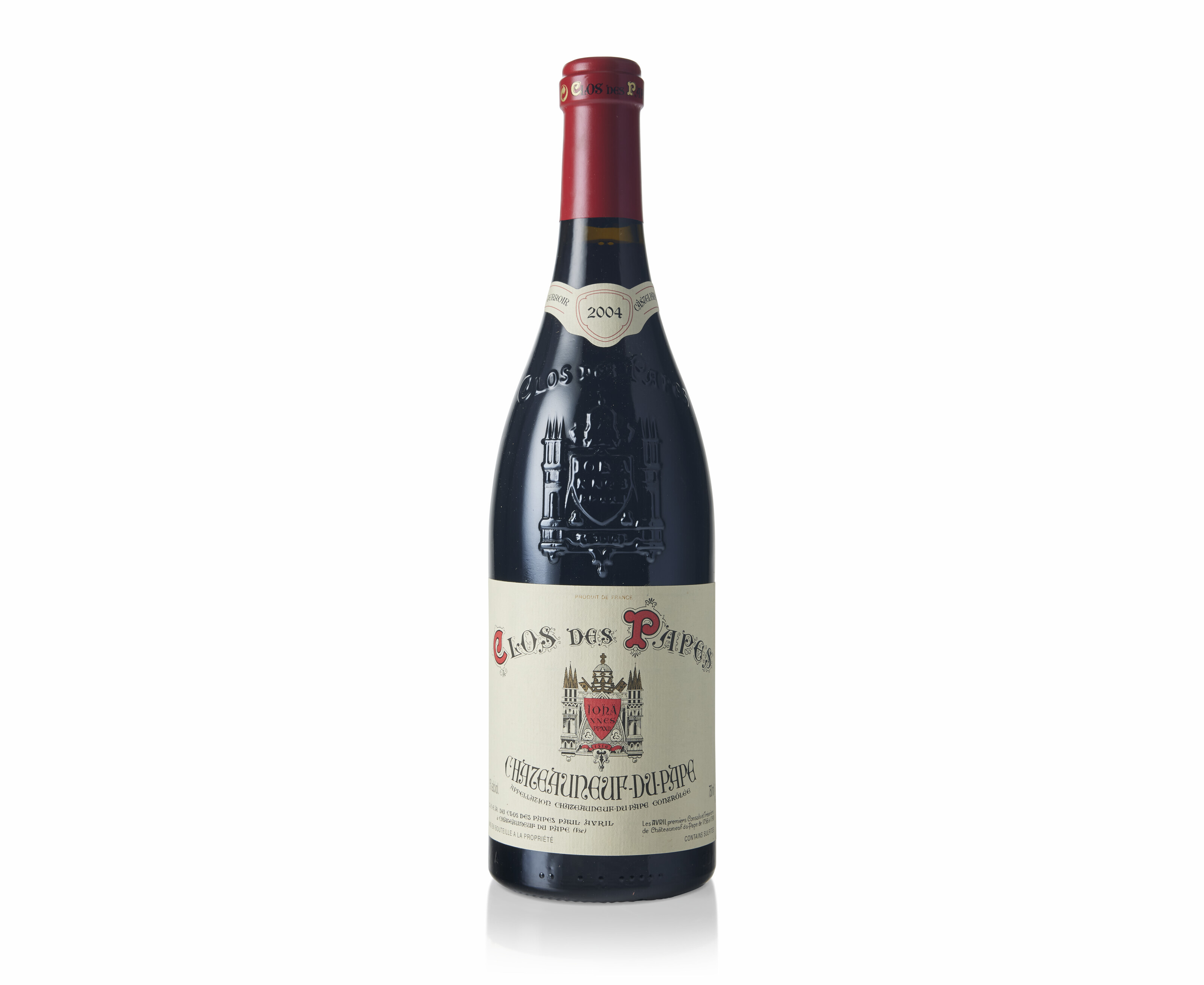 Clos de Papes, ChâteauneufduPape 2004, lot is consigned