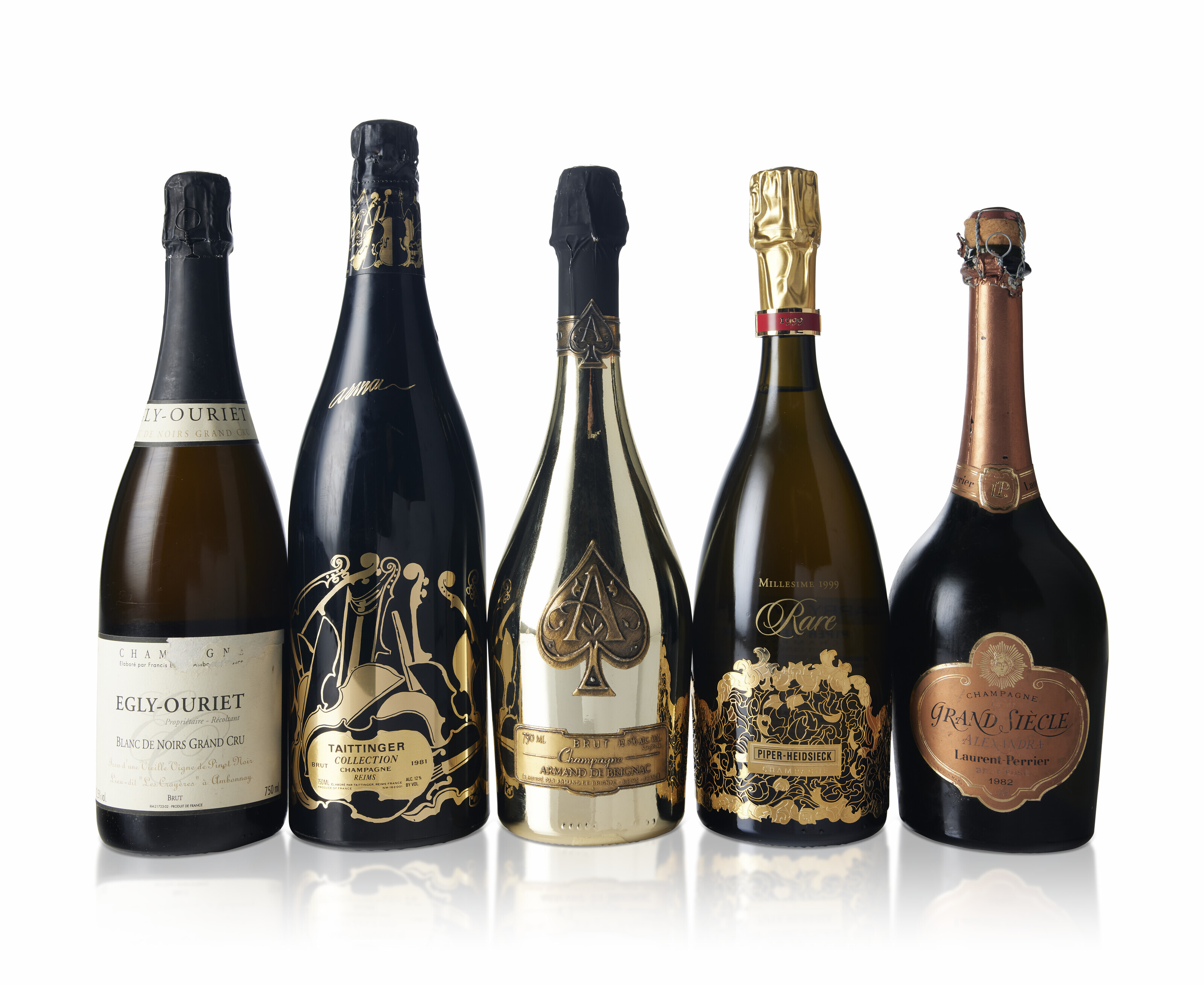 Mixed Champagne, Armand de Brignac, Ace of Spades Gold, Brut NVIn