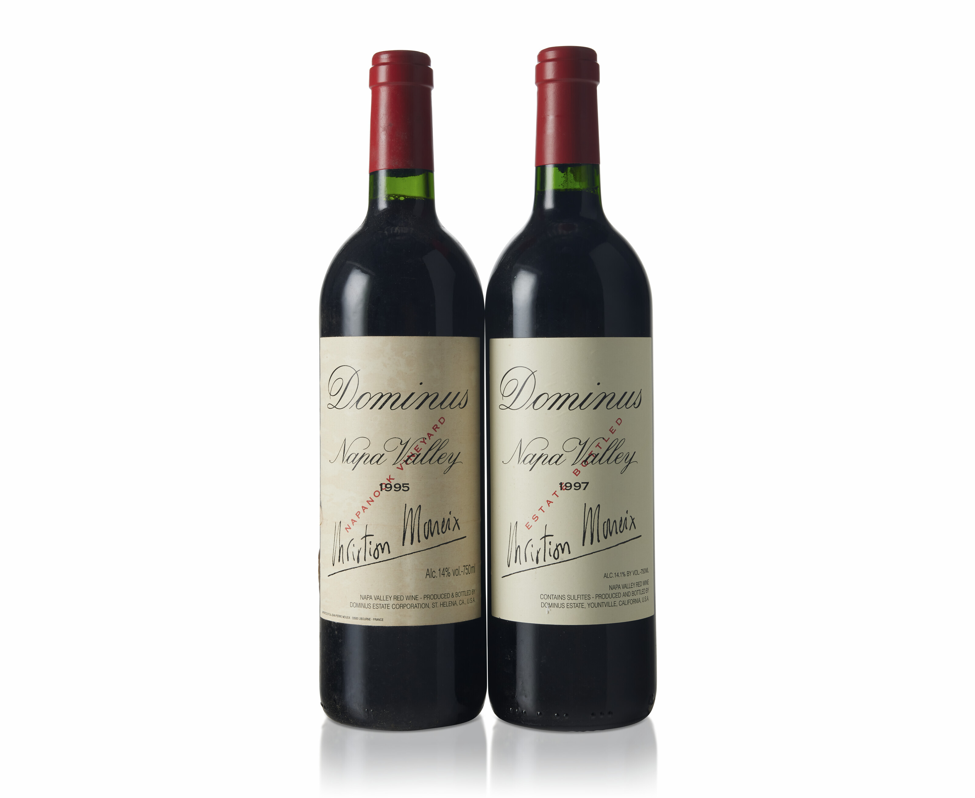 Mixed Dominus, 1995Bin-soiled labelsLevels into neck (3)1997Good ...