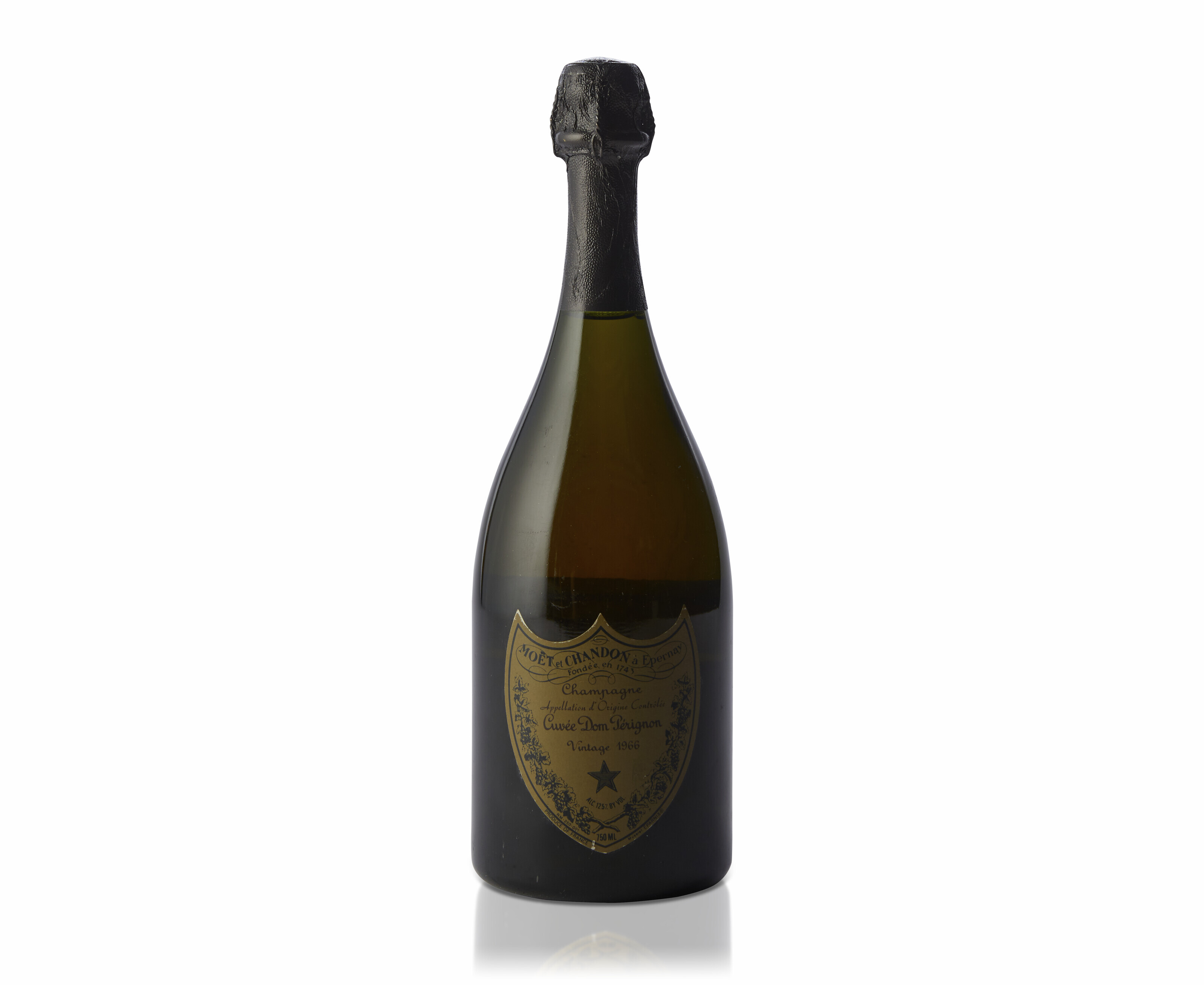 Dom Pérignon 1966, EpernaySlightly bin-soiled labelLevel 5cms ...