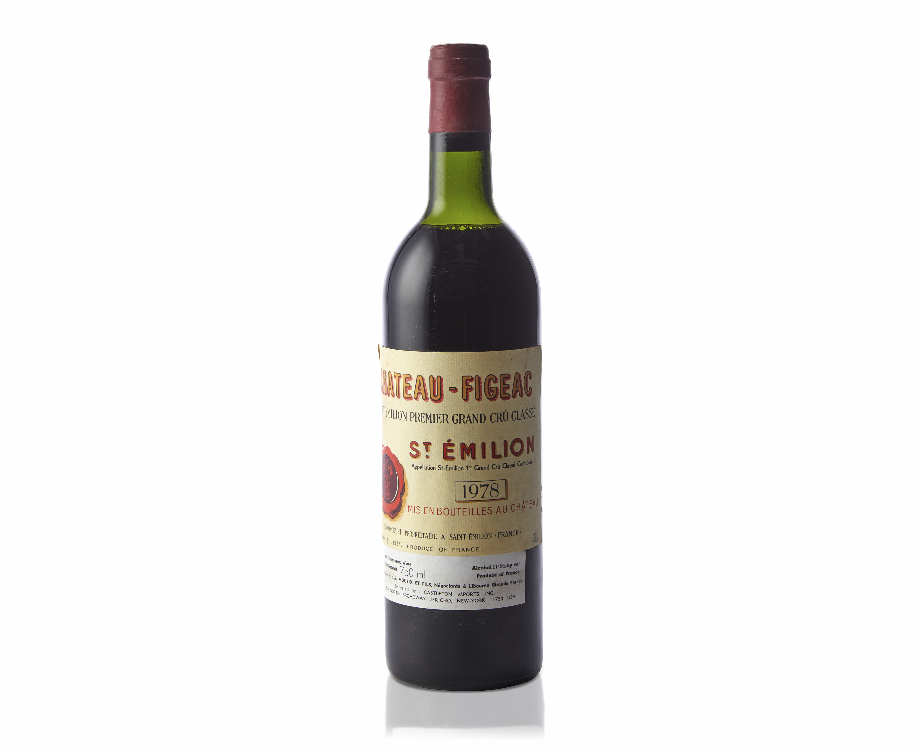 Château Ausone 1966, Saint-Emilion, 1er grand cru classéBin-soiled