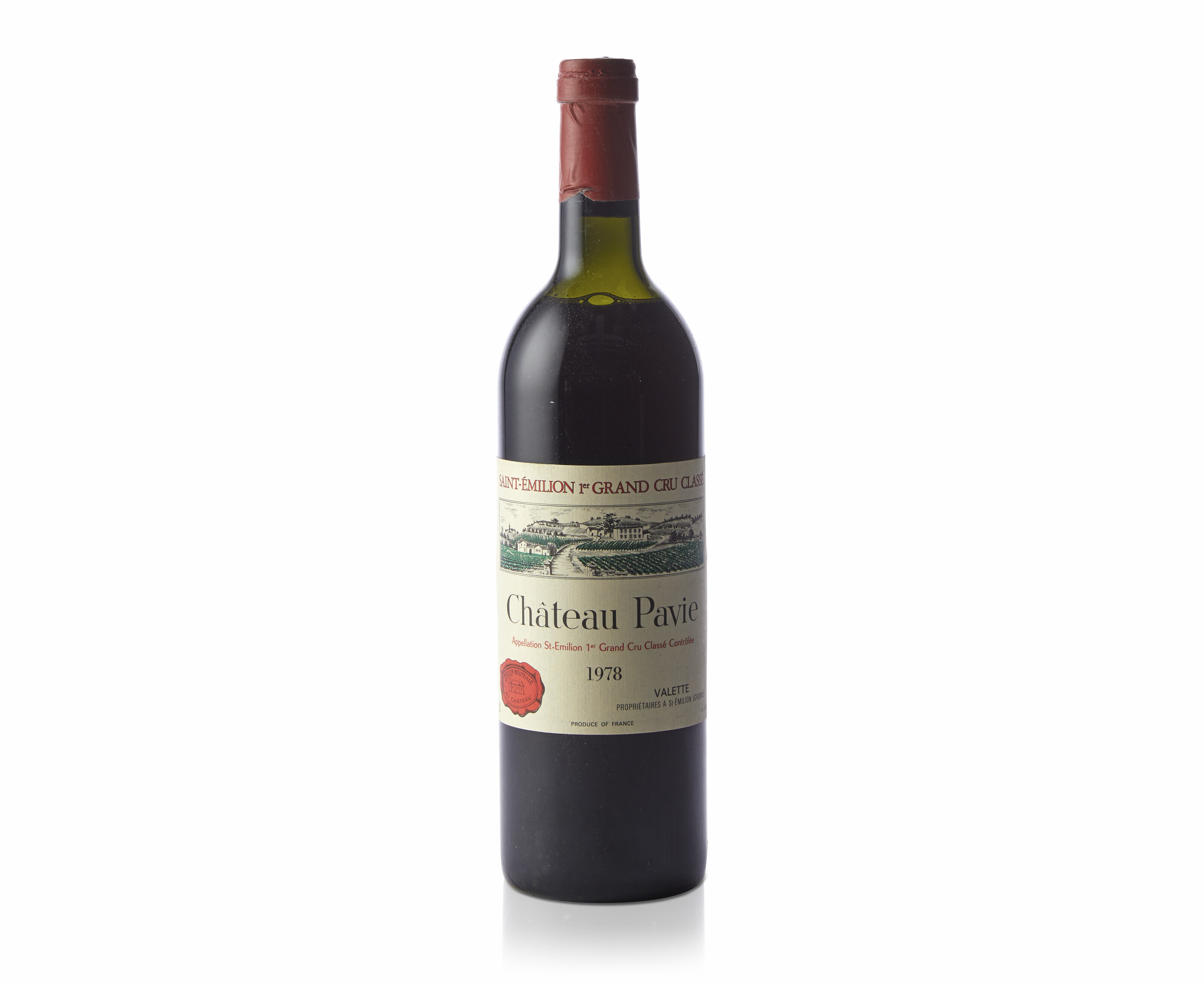 Château Ausone 1966, Saint-Emilion, 1er grand cru classéBin-soiled
