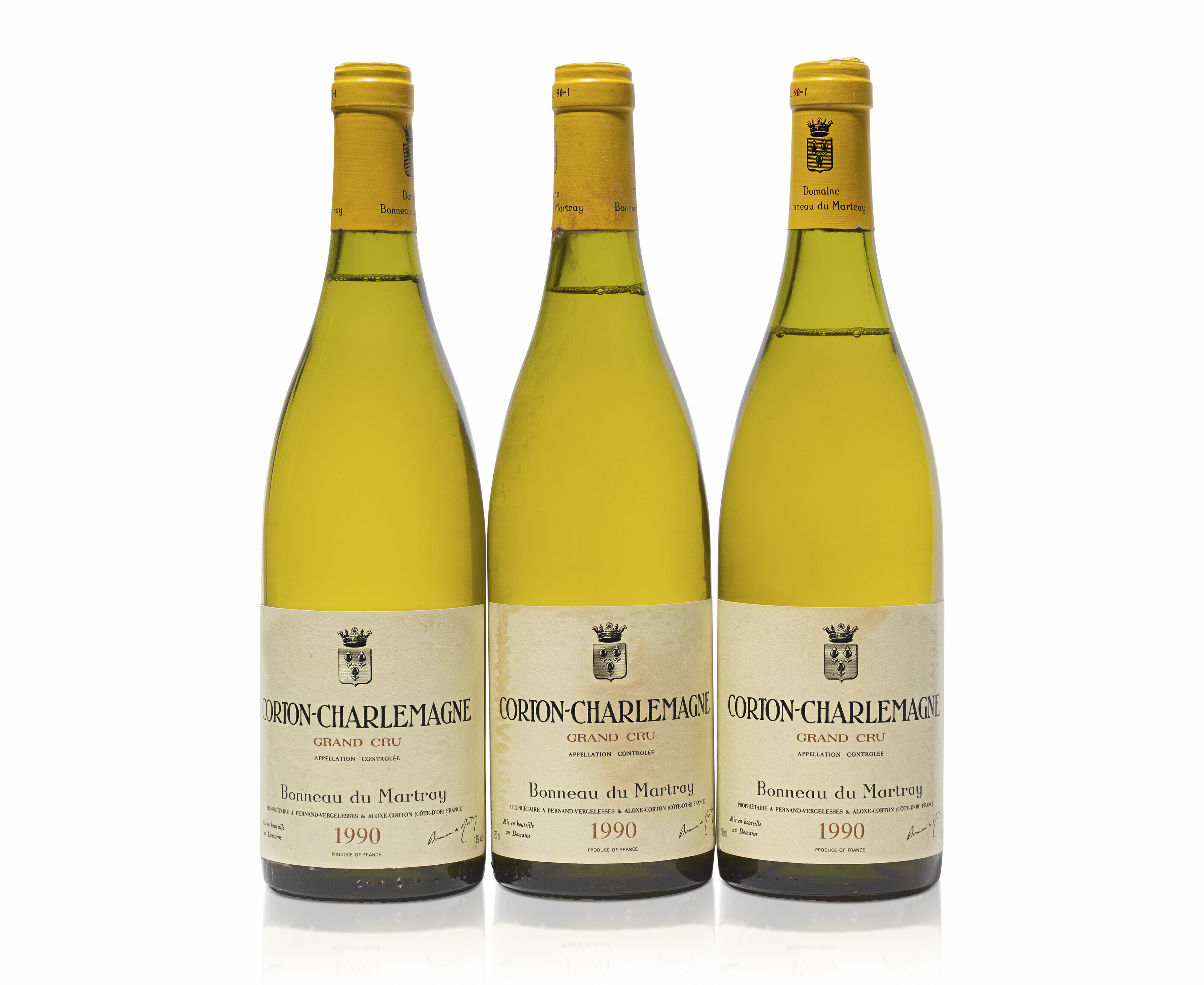 Bonneau du Martray, CortonCharlemagne 1990, Grand Cru, Côte de