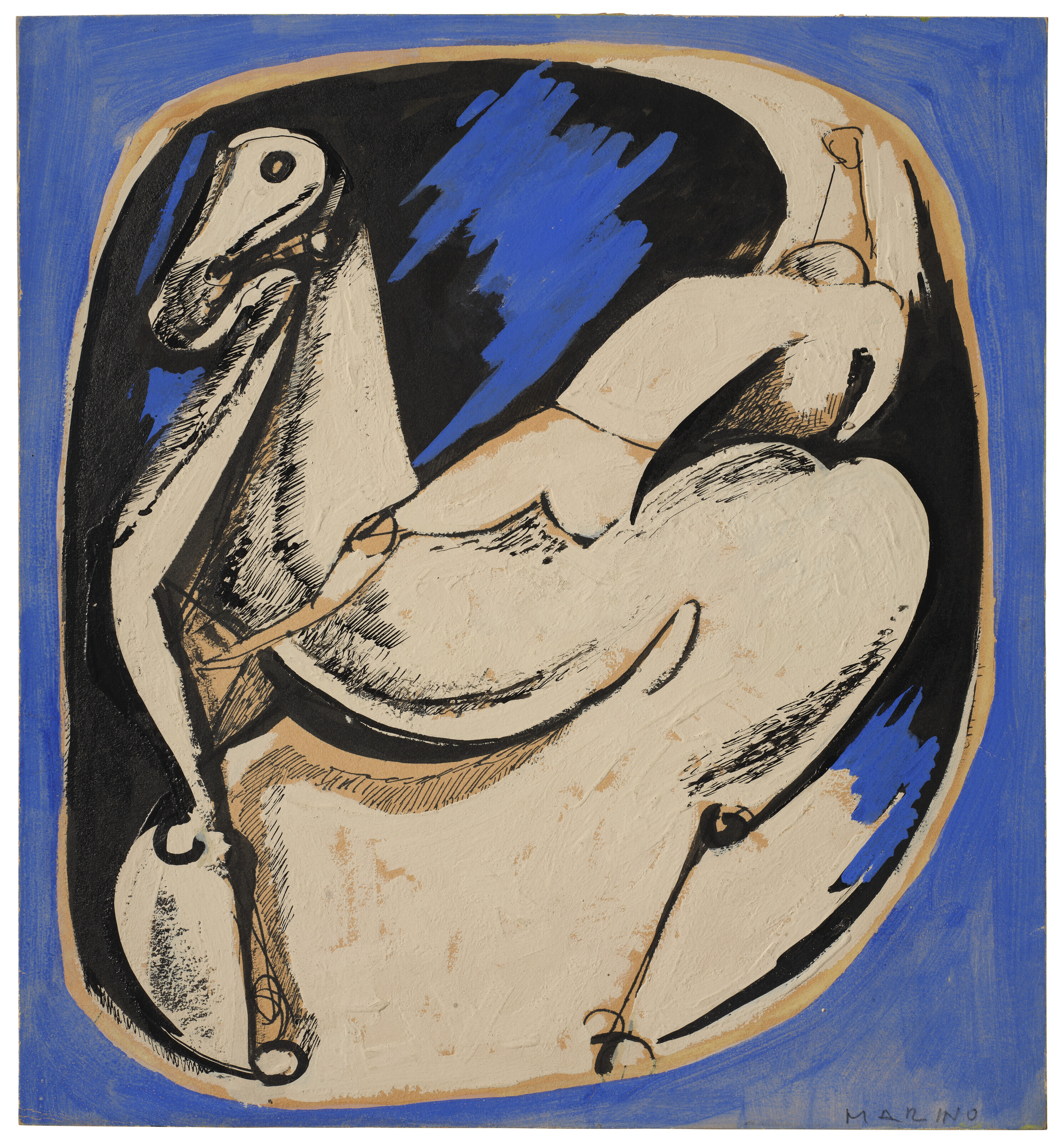 Marino Marini、Cavallo e Cacalliere Bonhams : MARINO MARINI (1901-1980) Cavallo e cavaliere