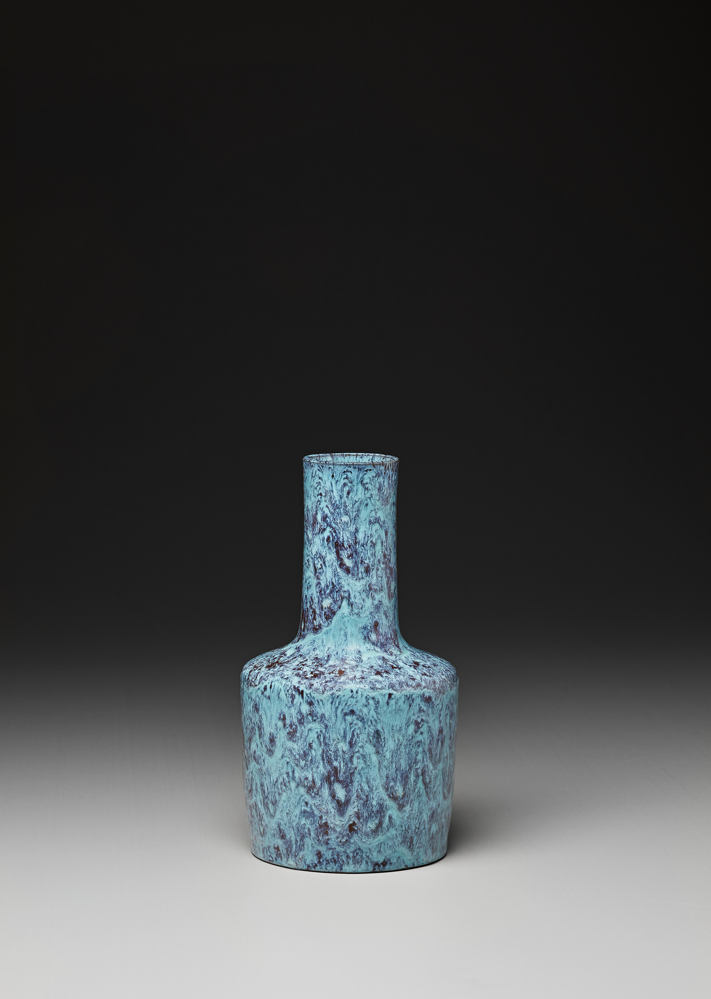 清雍正孔雀藍釉棒槌瓶四字篆書刻款, YONGZHENG FOUR-CHARACTER INCISED