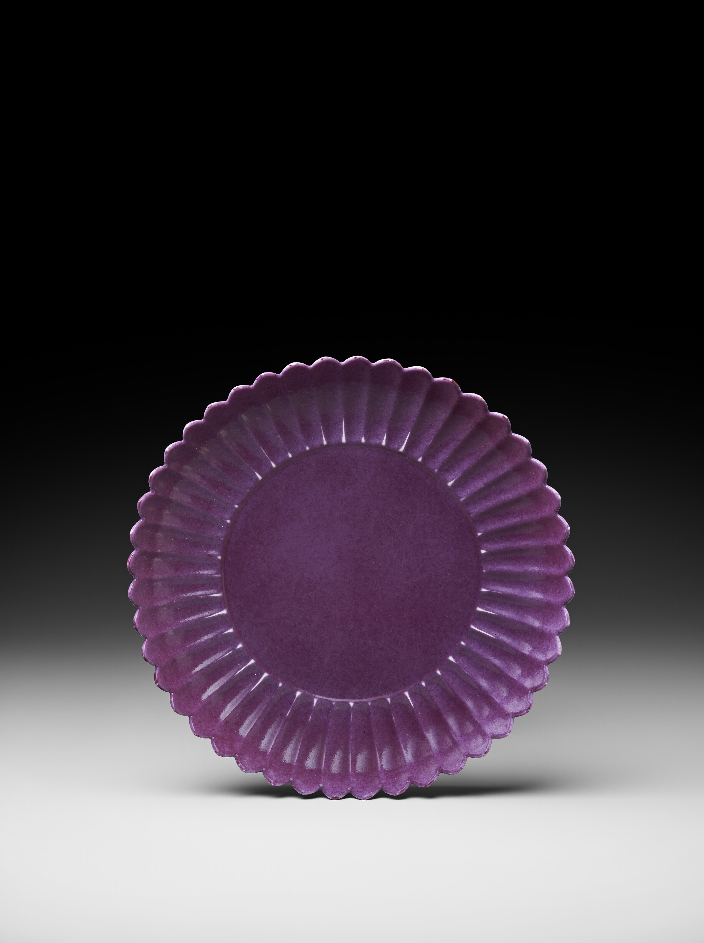 A VERY RARE `PEACOCK FEATHER'-GLAZED MALLET VASE, YONGZHENG