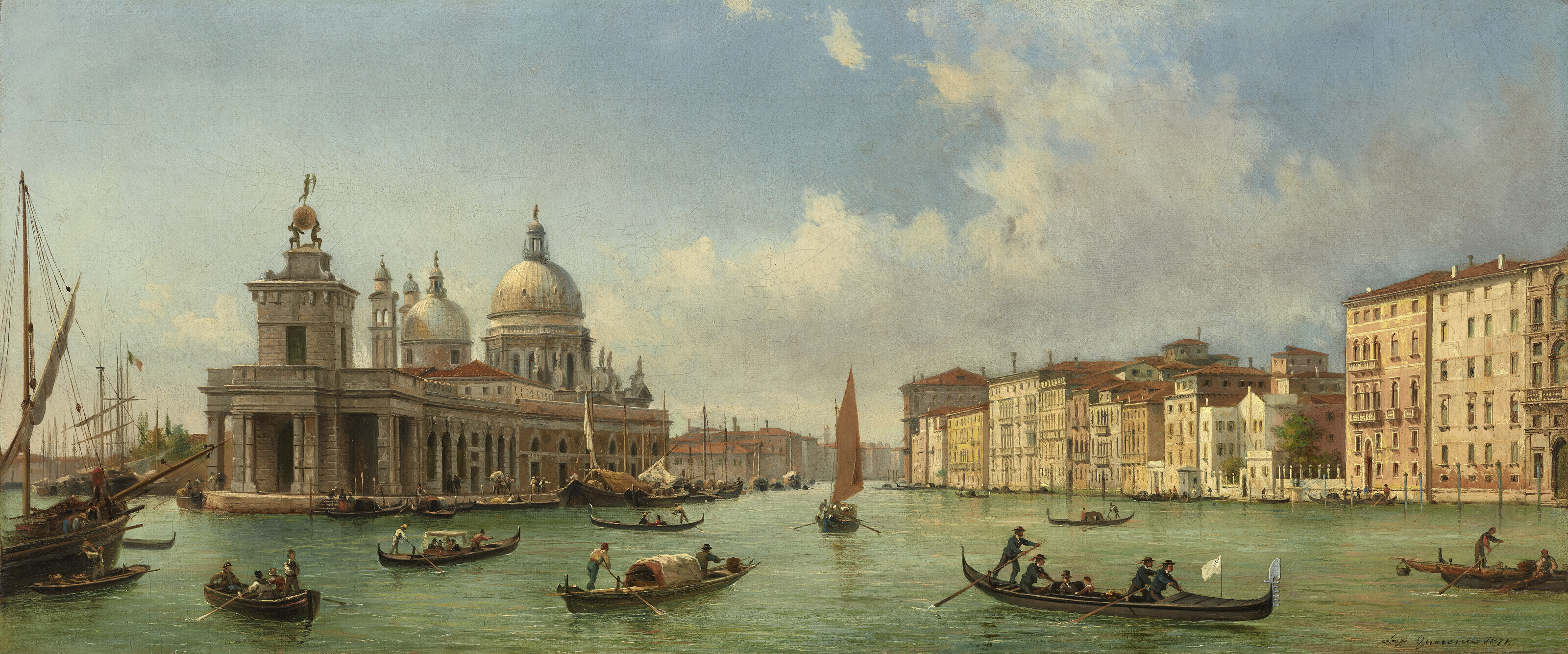 Catalog image of Gondolas and Boats on the Molo, Looking West Towards Santa Maria Della Salute