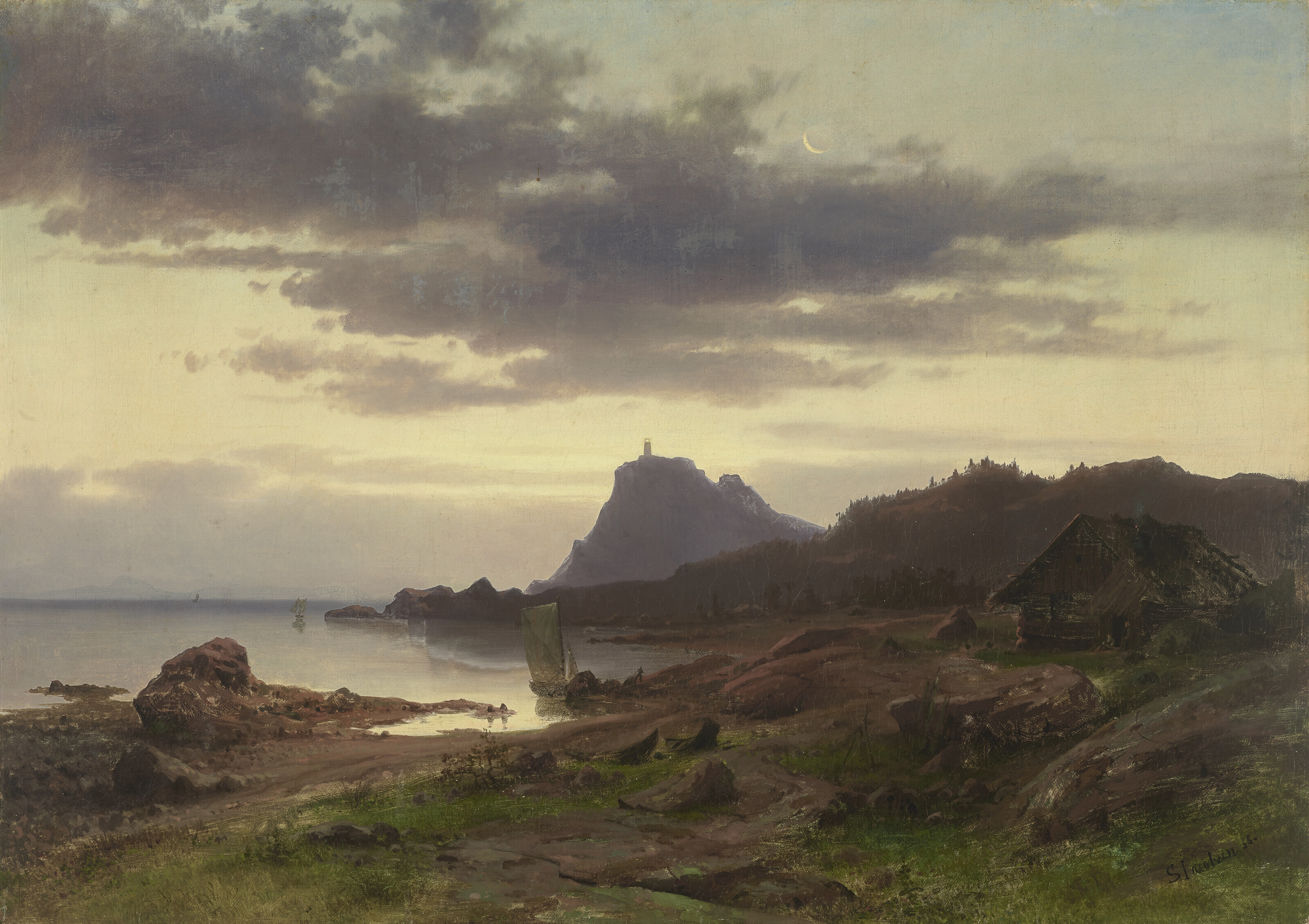 Catalog image of A Lighthouse on the Coast, Norway